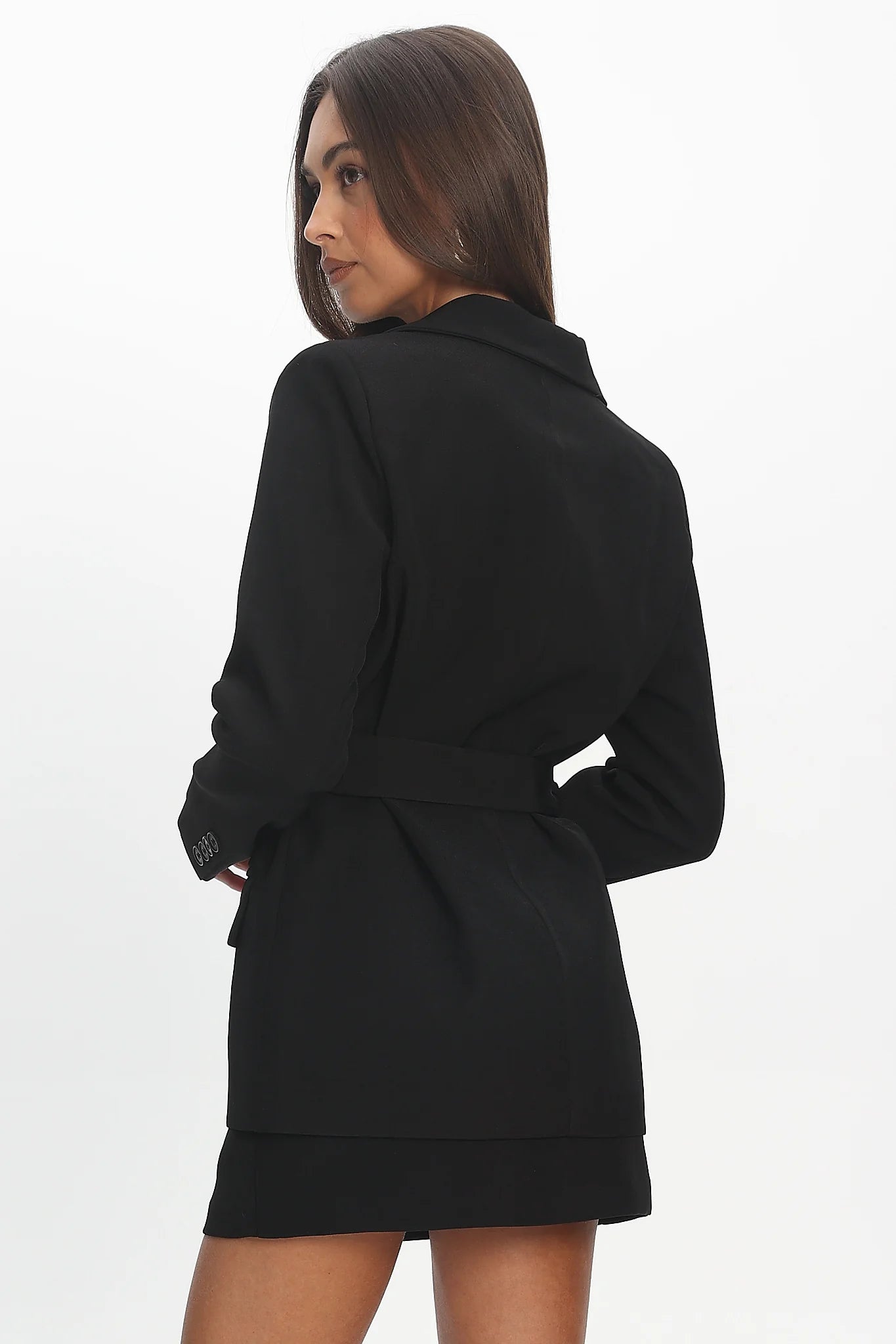 Calira Belted Blazer Black