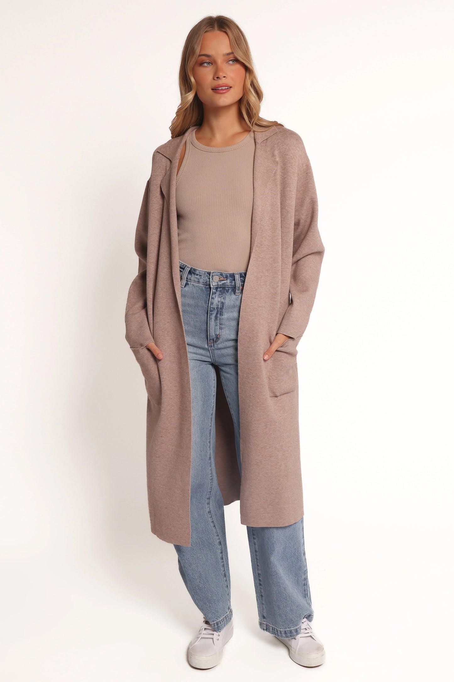 Venda Coatigan - Light Brown