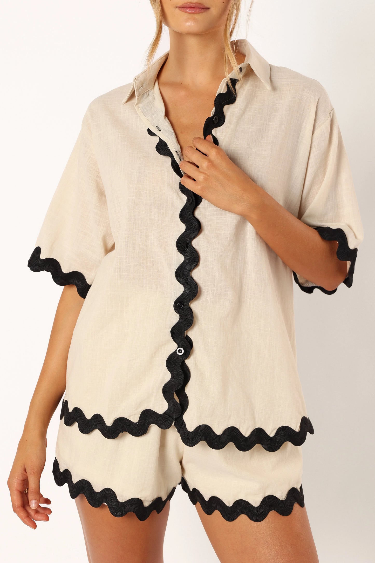 Wilson Short Set - Cream Black