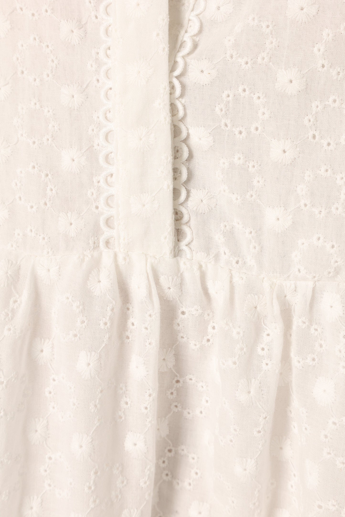 Delia Long Sleeve Mini Dress - White