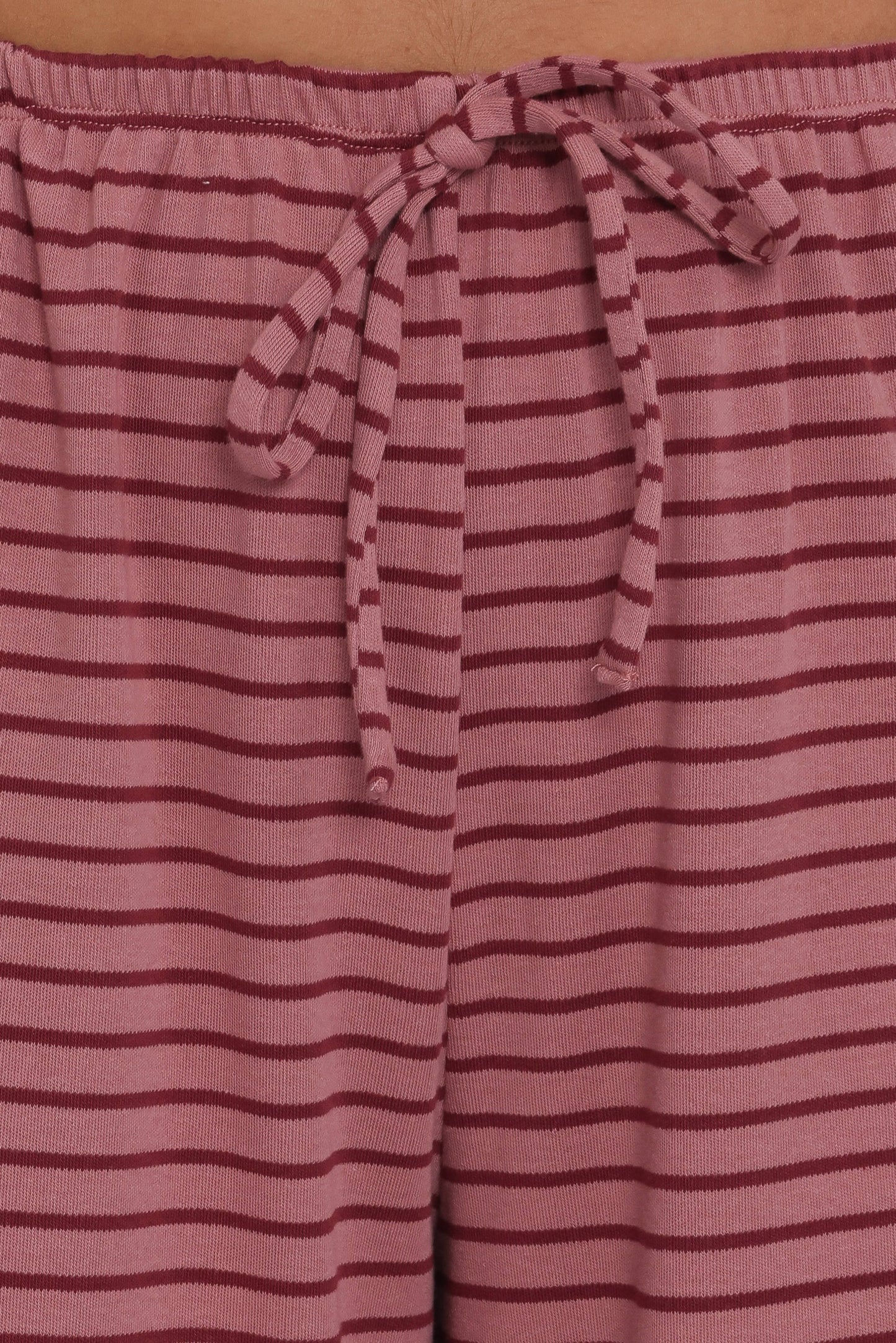 Wilda Knit Pant - Pink Red Stripe
