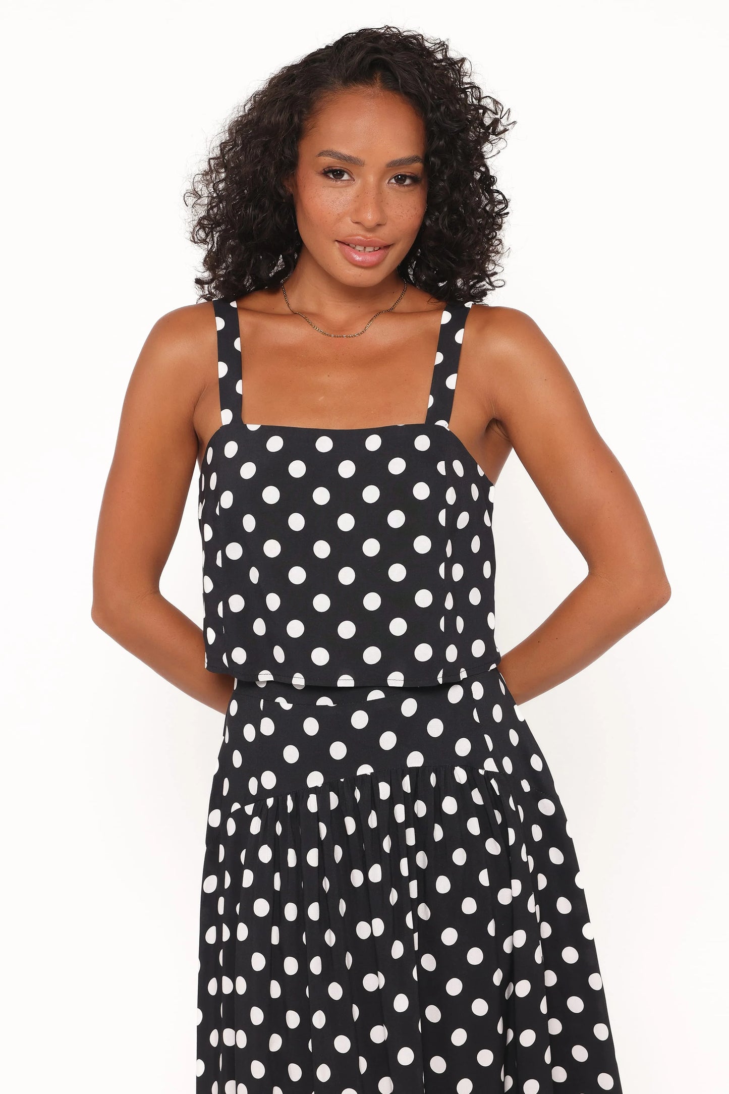 Lulu Set - Black Polka Dot