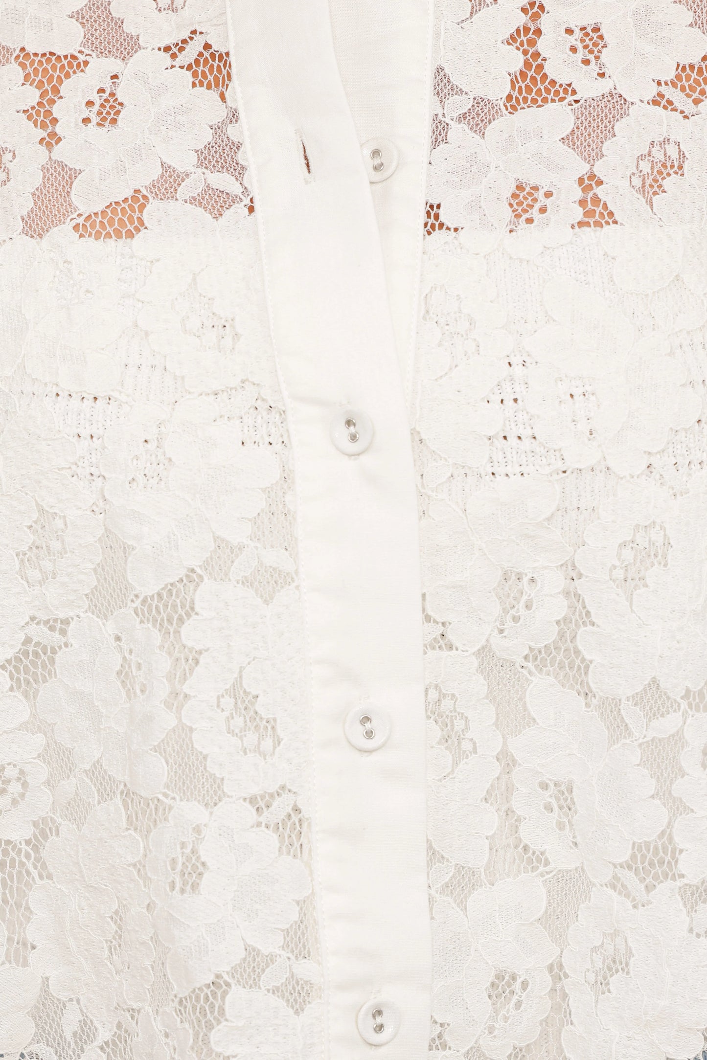 Carol Lace Shirt - White