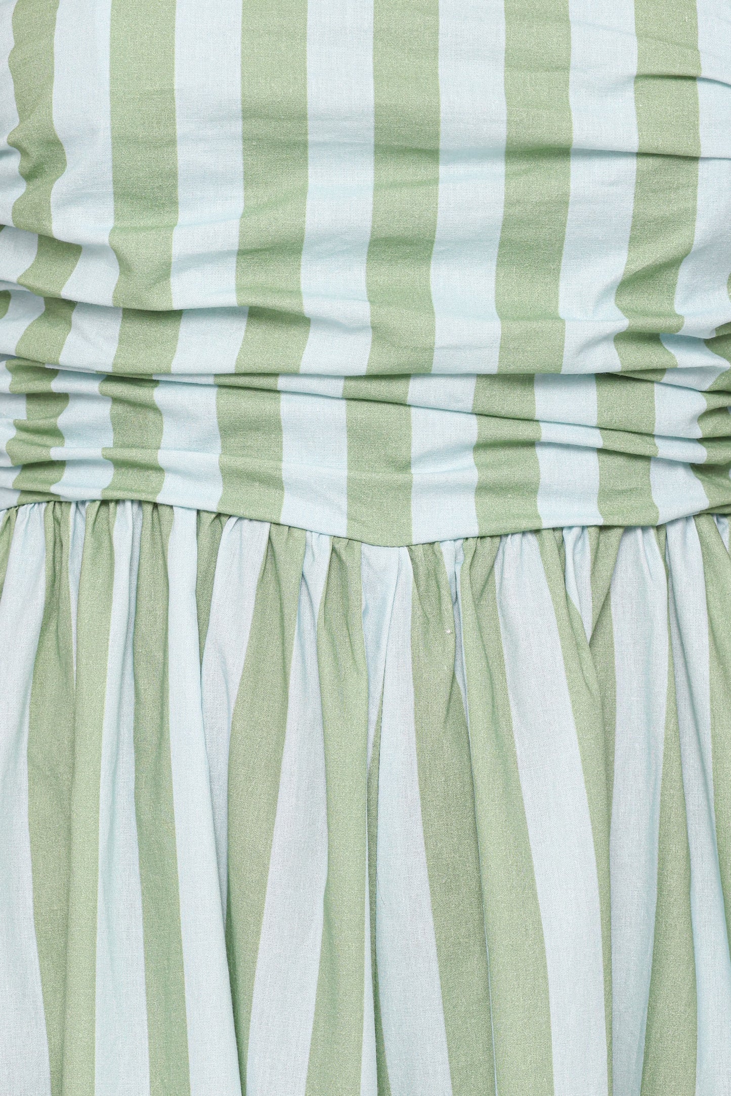 Paige Strapless Jumpsuit - Blue/Green Stripe