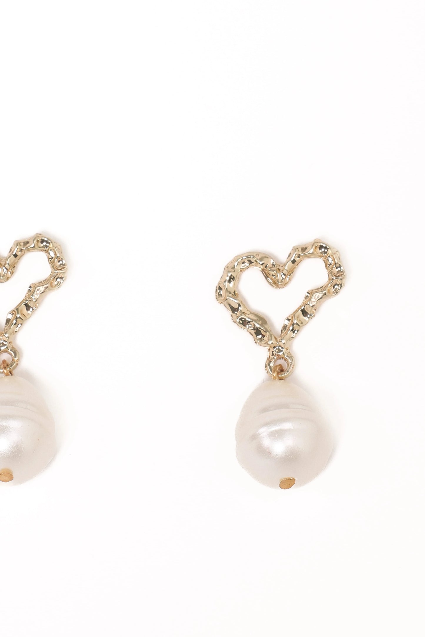 Solana Earrings - Gold Pearl