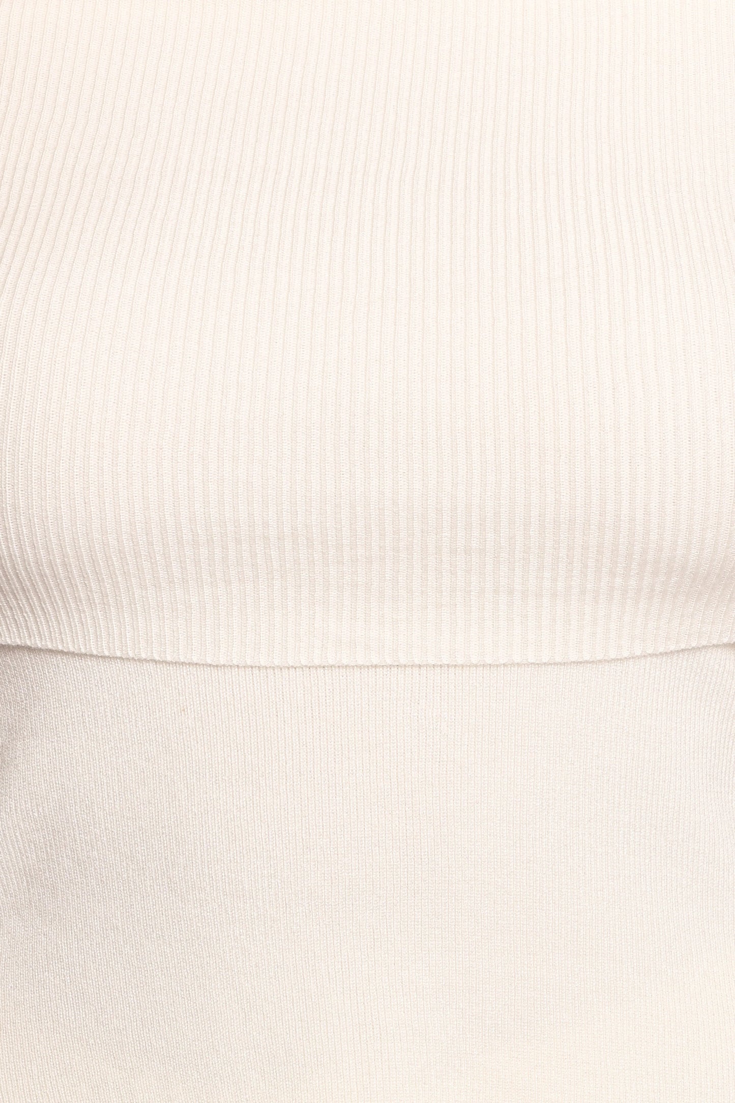 Mavis Off Shoulder Knit Top - Cream