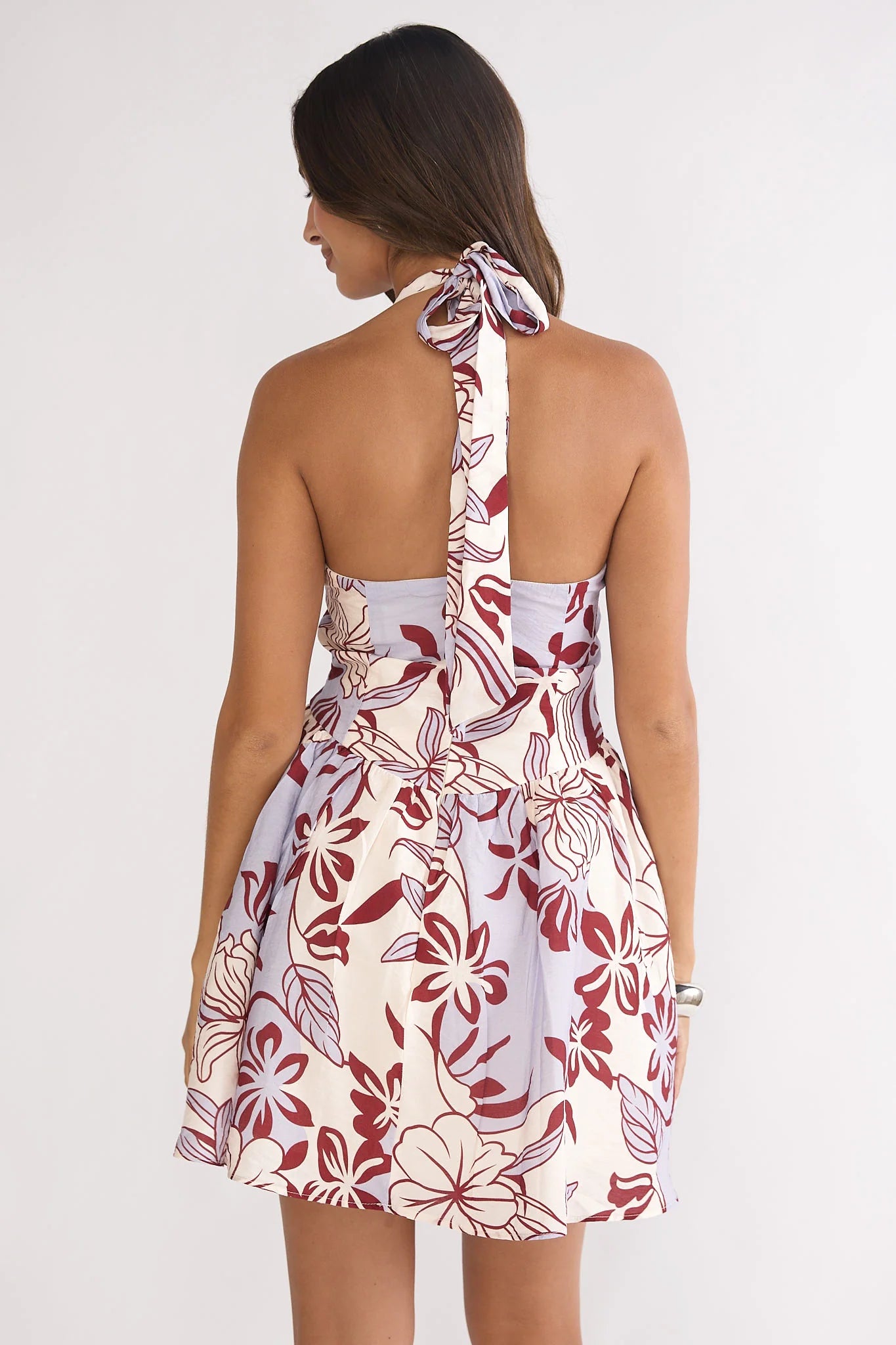 El Corazon Halterneck Mini Dress Blue