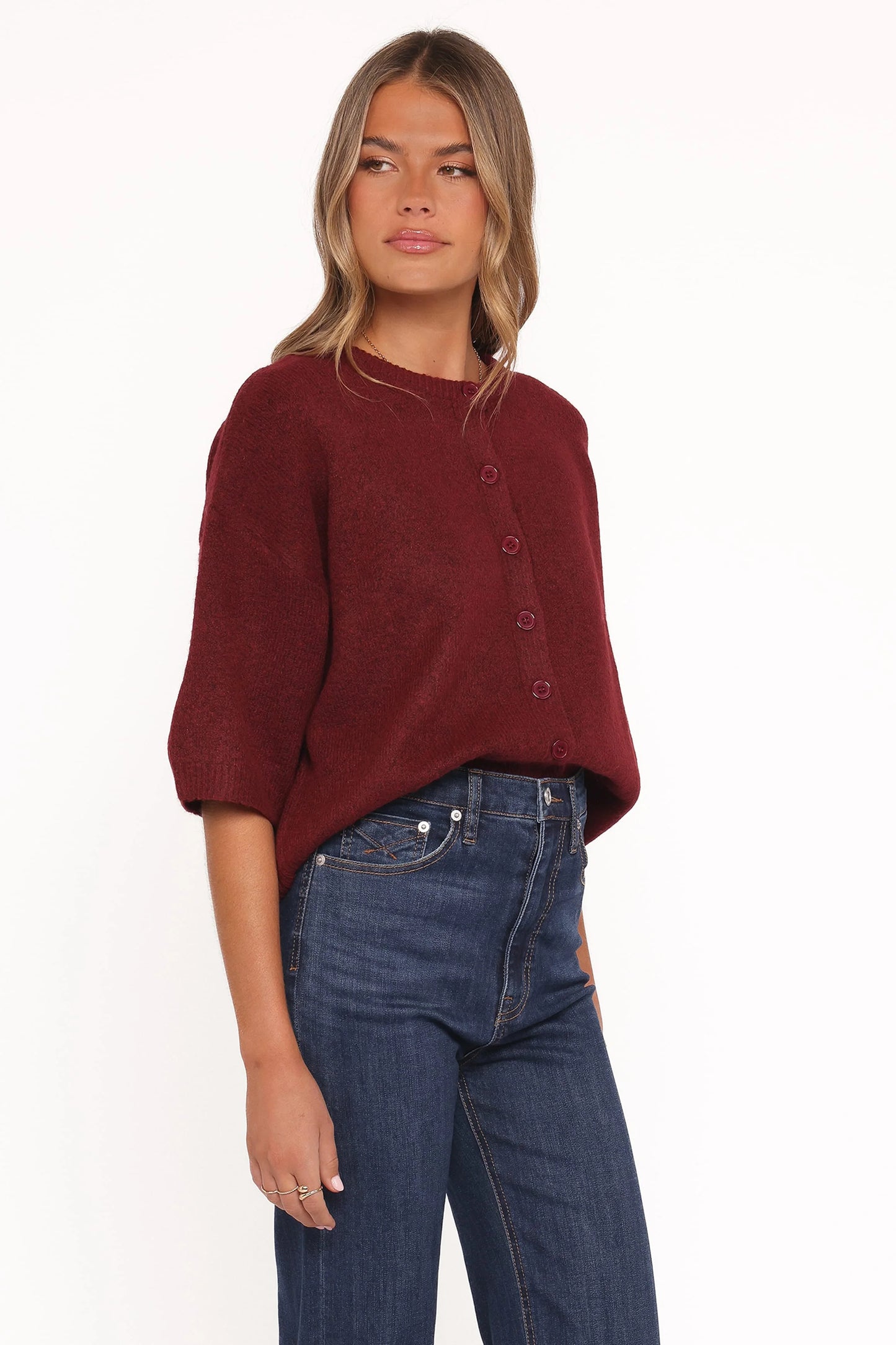 Lilith Knit Top - Wine