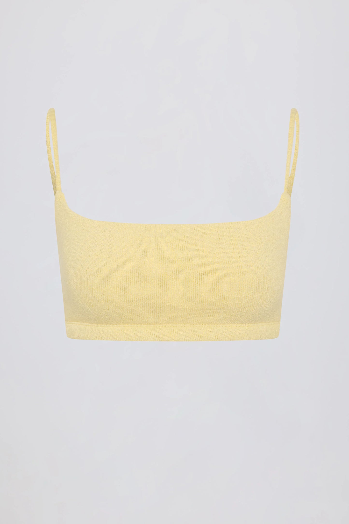 Square-Neck Bralette in Lemon