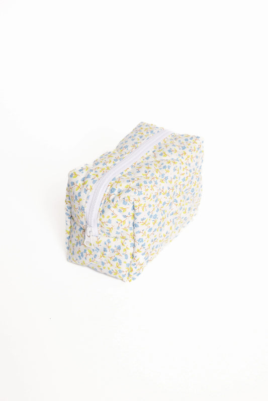Clementine Cosmetic Bag - Blue Floral