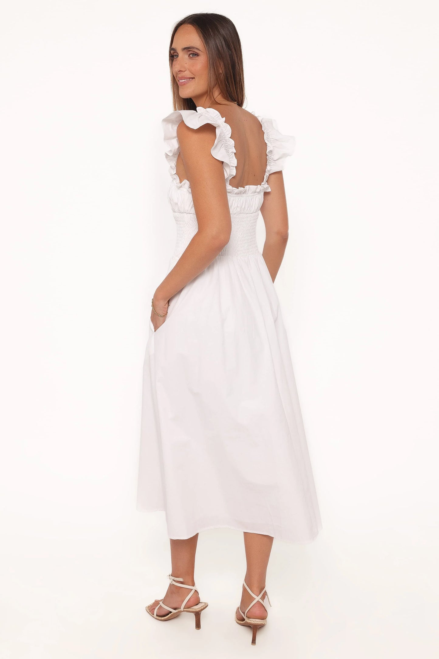 Bronte Midi Dress - White