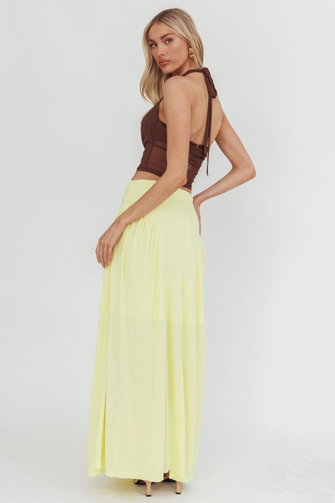 Daysun Gathered Panel Maxi Skirt Butter