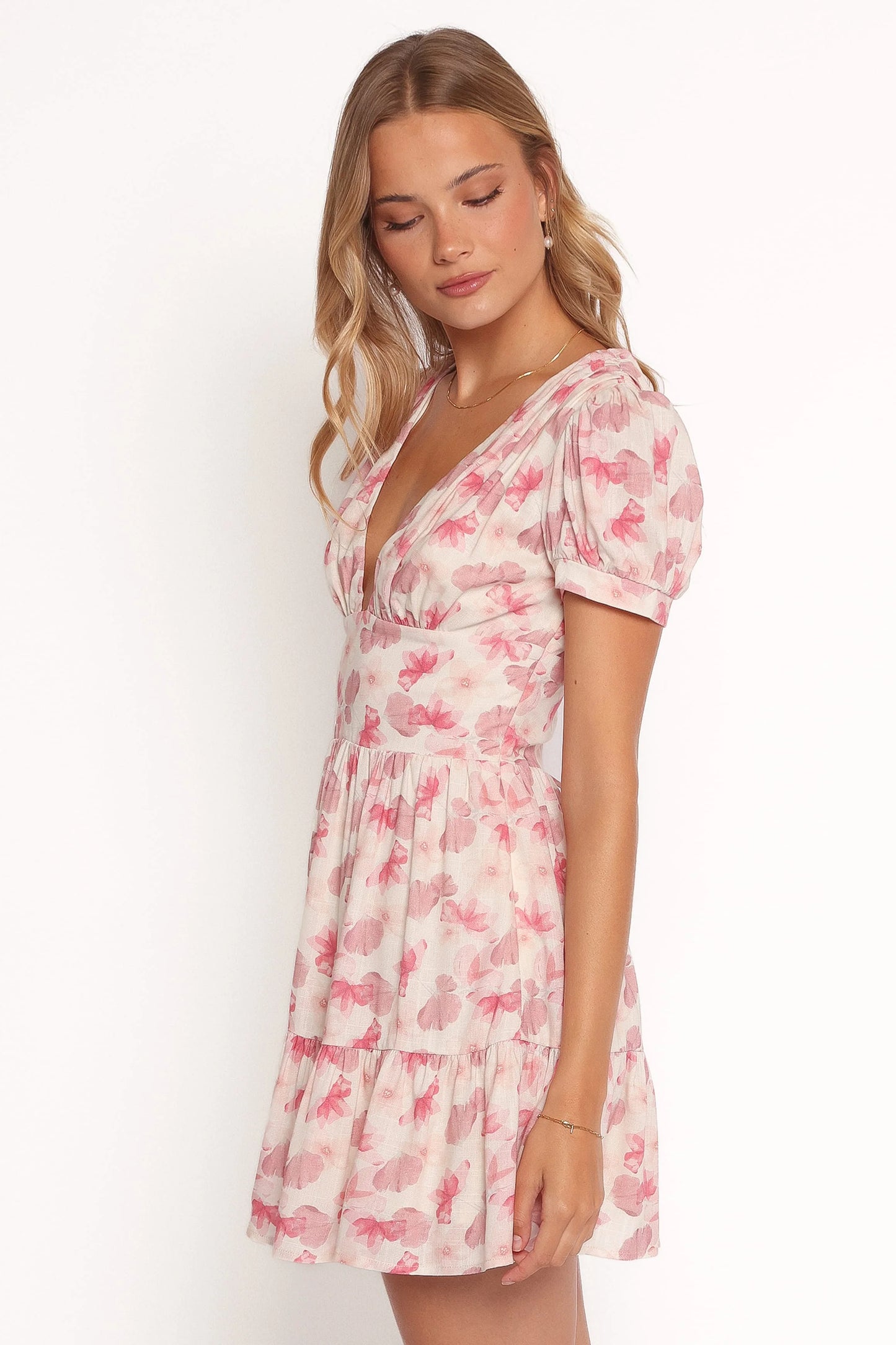 Clementine Mini Dress - Cream Floral