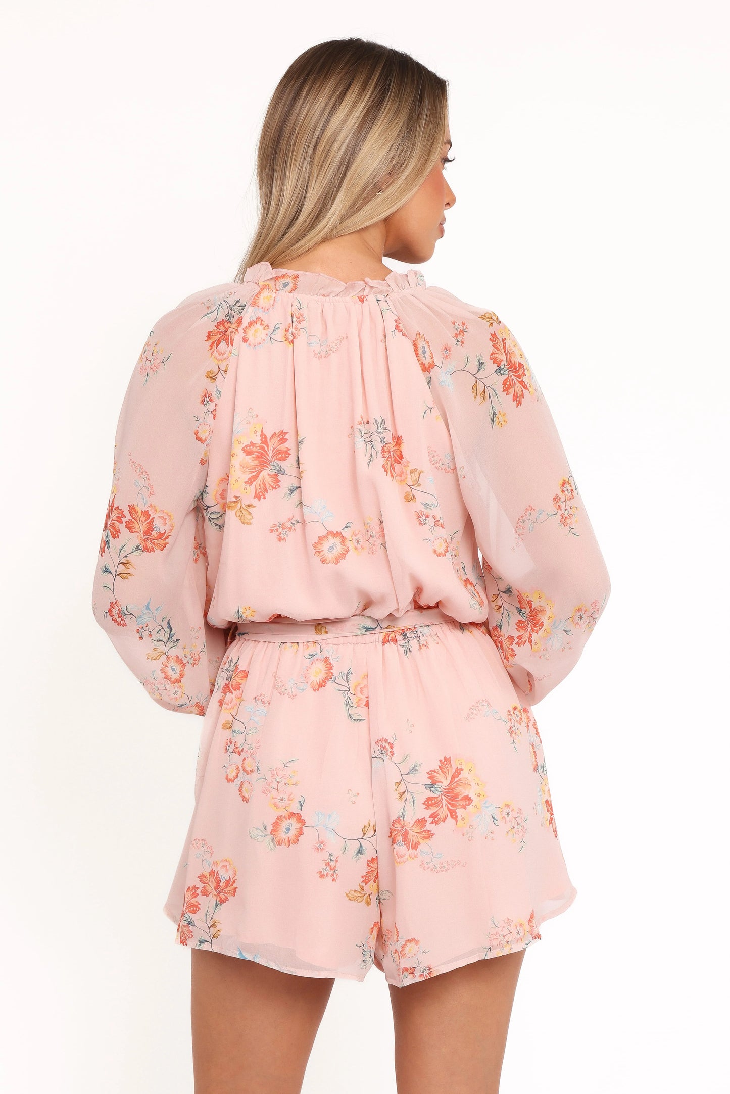 Michelle Romper - Paisley Peach