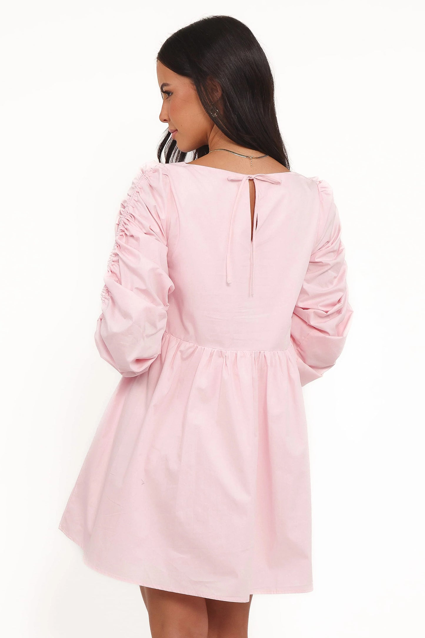 Micaela Long Sleeve Mini Dress - Pink