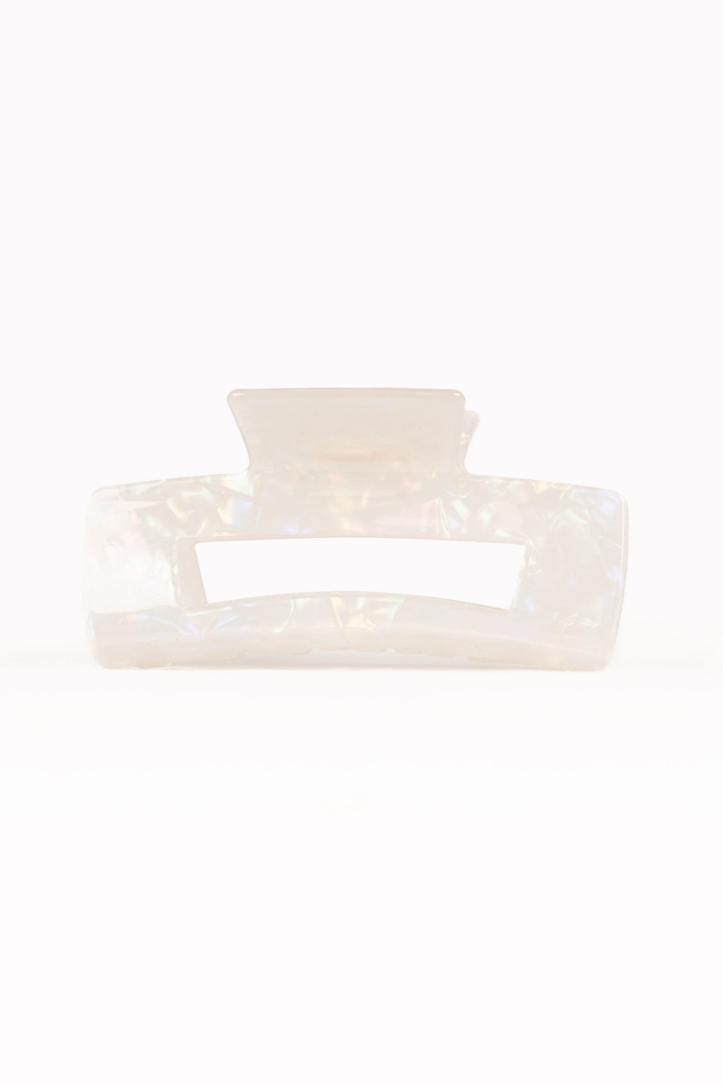 Jennifer Hair Clip - White/Silver