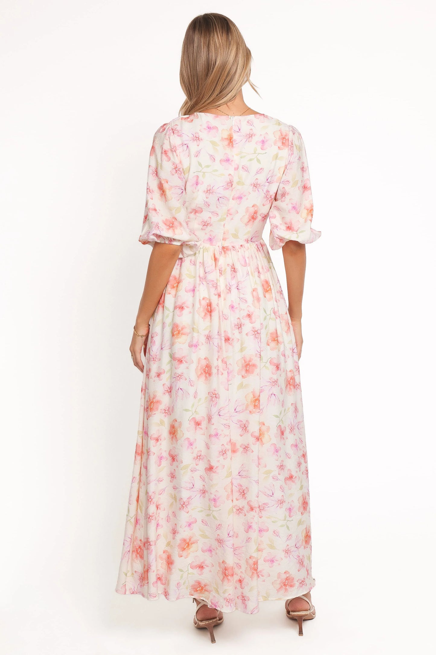 Andara Maxi Dress - White Floral