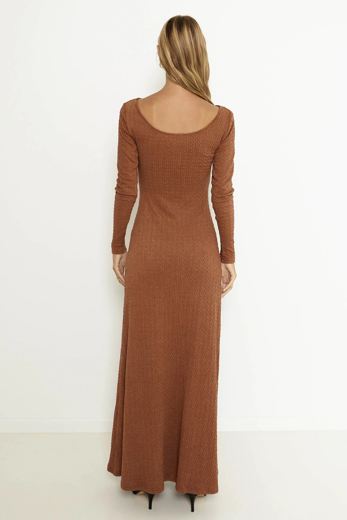 SNDYS Tallulah Maxi Dress Chestnut