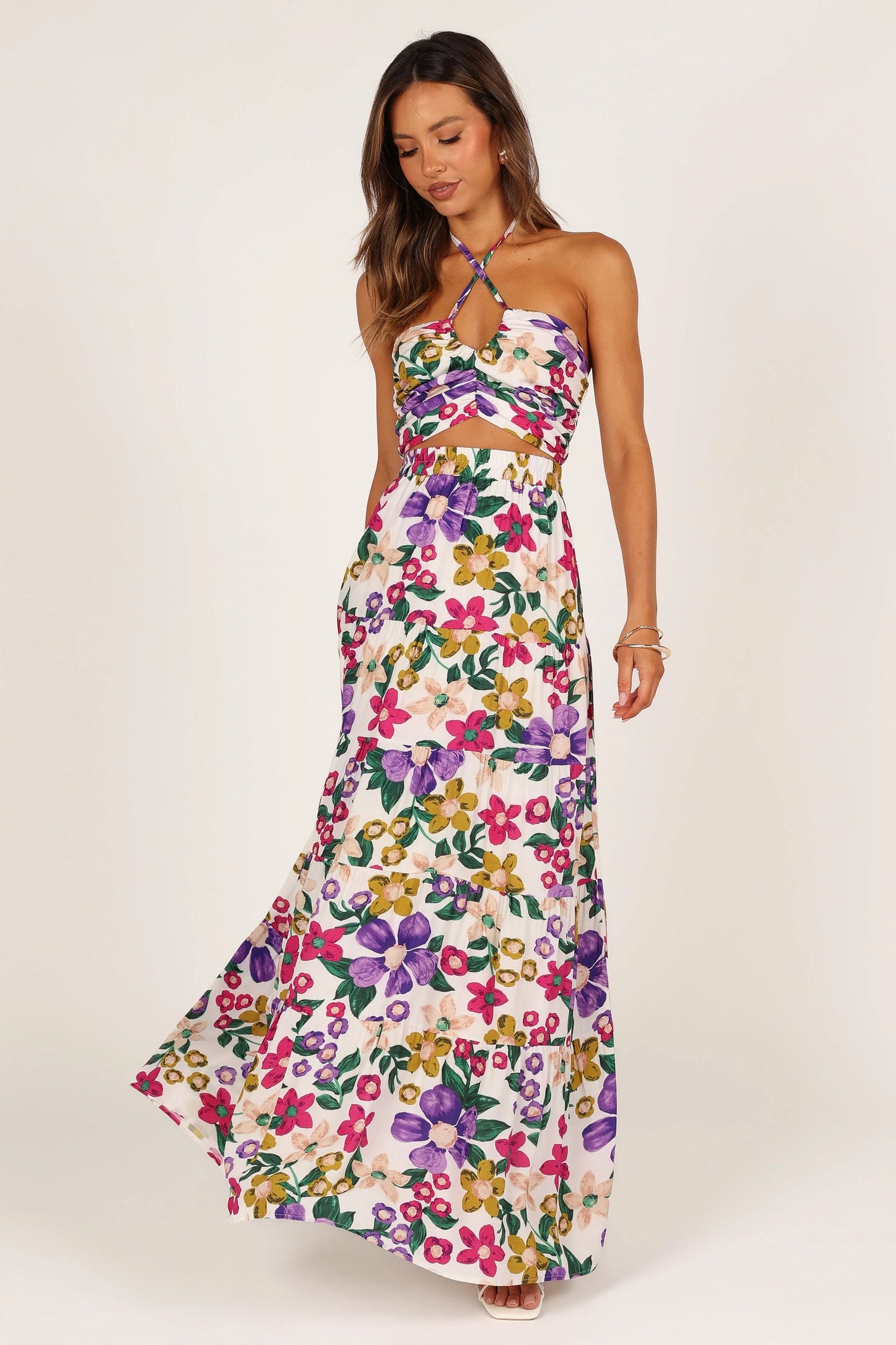 Kari Halter Top Set - Floral