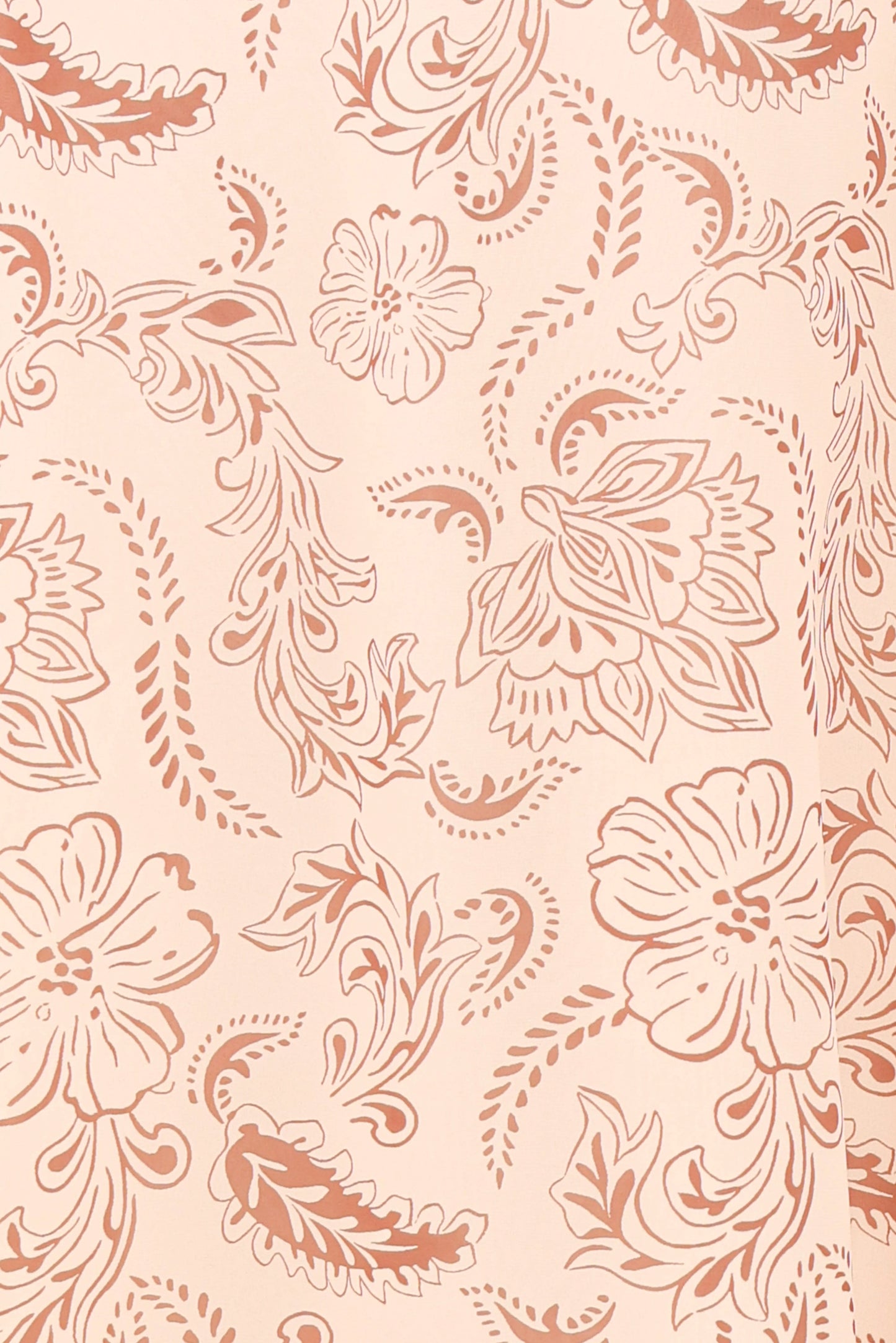 Riba Midi Dress - Brown Paisley