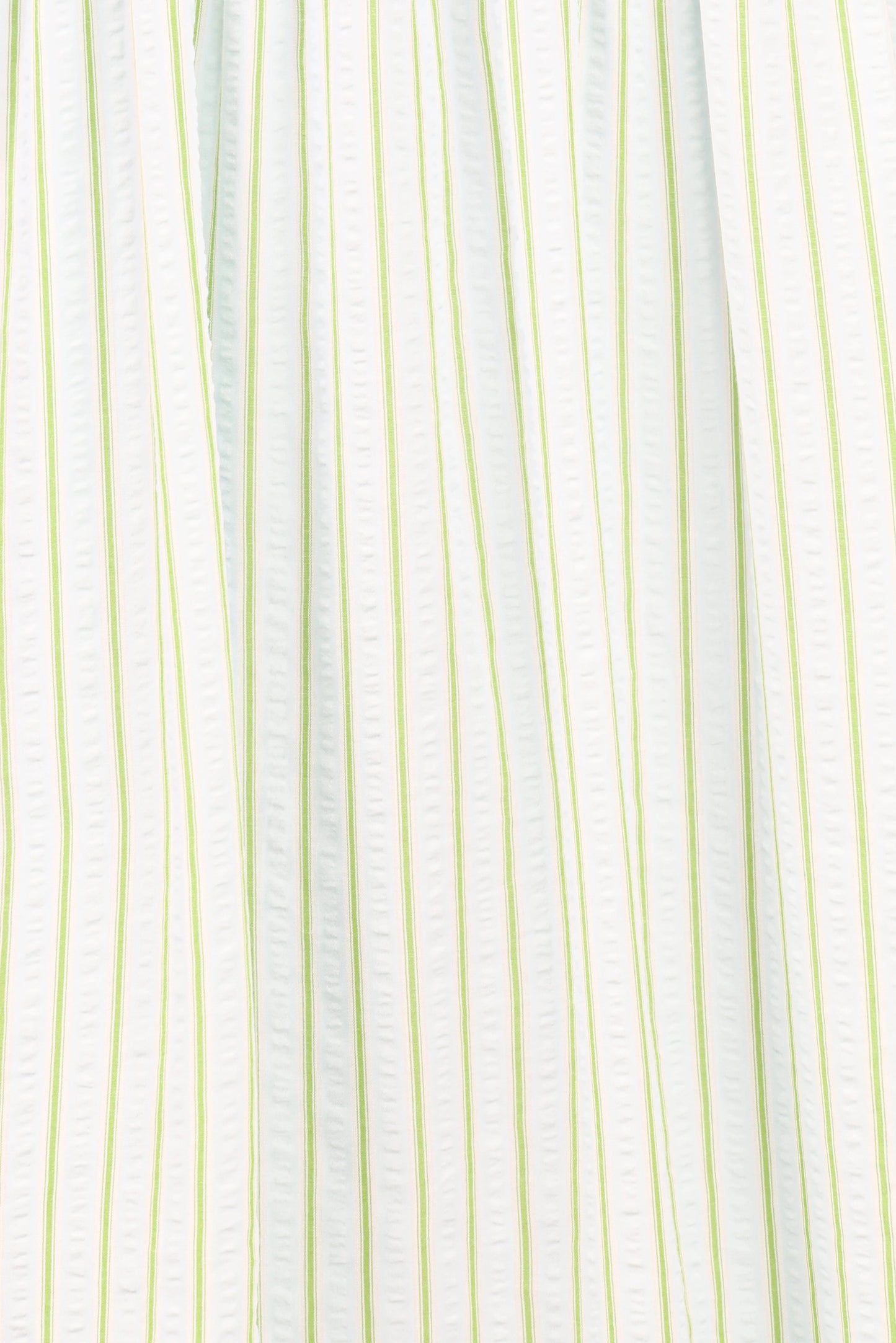 Ronnie Short Sleeve Midi Dress - Green Blue Stripe