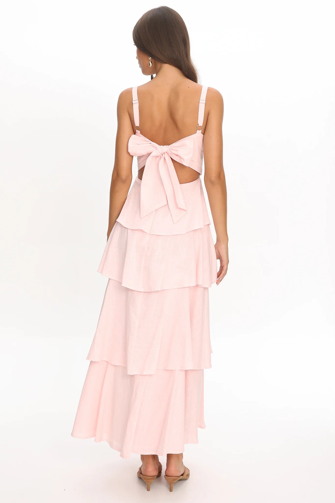 Provence Bloom Tiered Maxi Dress Rosewater