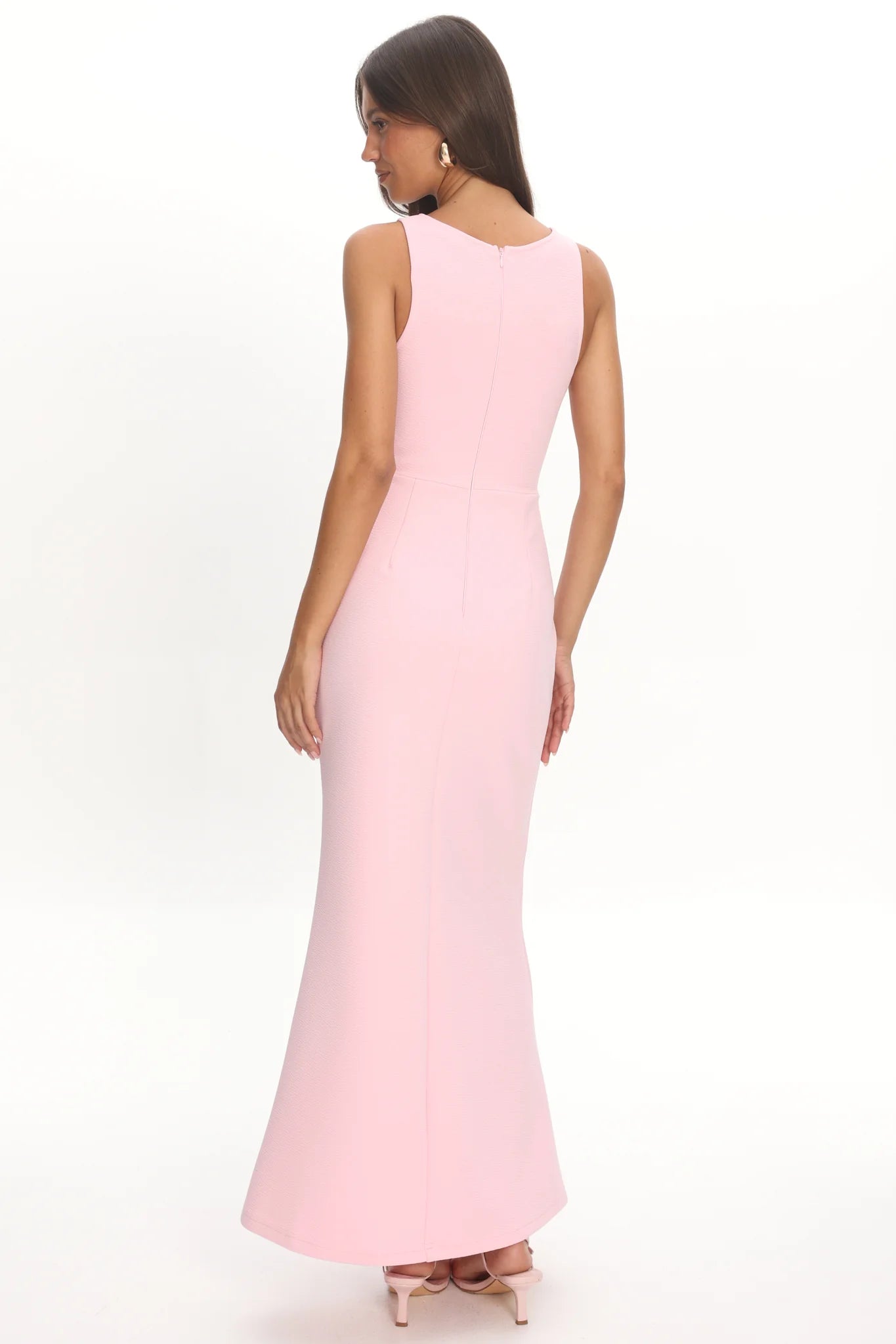 Antwerp Cut-Out Bust Maxi Dress Pink