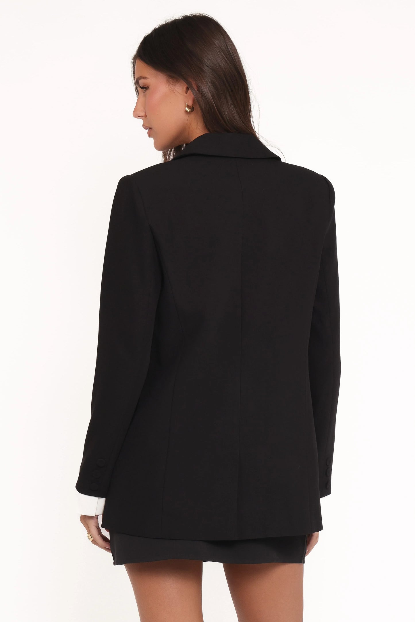 Melissa Layered Blazer - Black