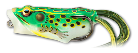 LIVETARGET Popper Frog Hollow Body Topwater Frog