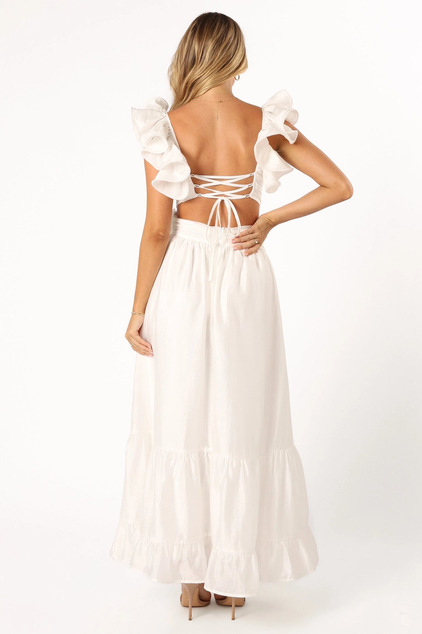 Josey Midi Dress - White