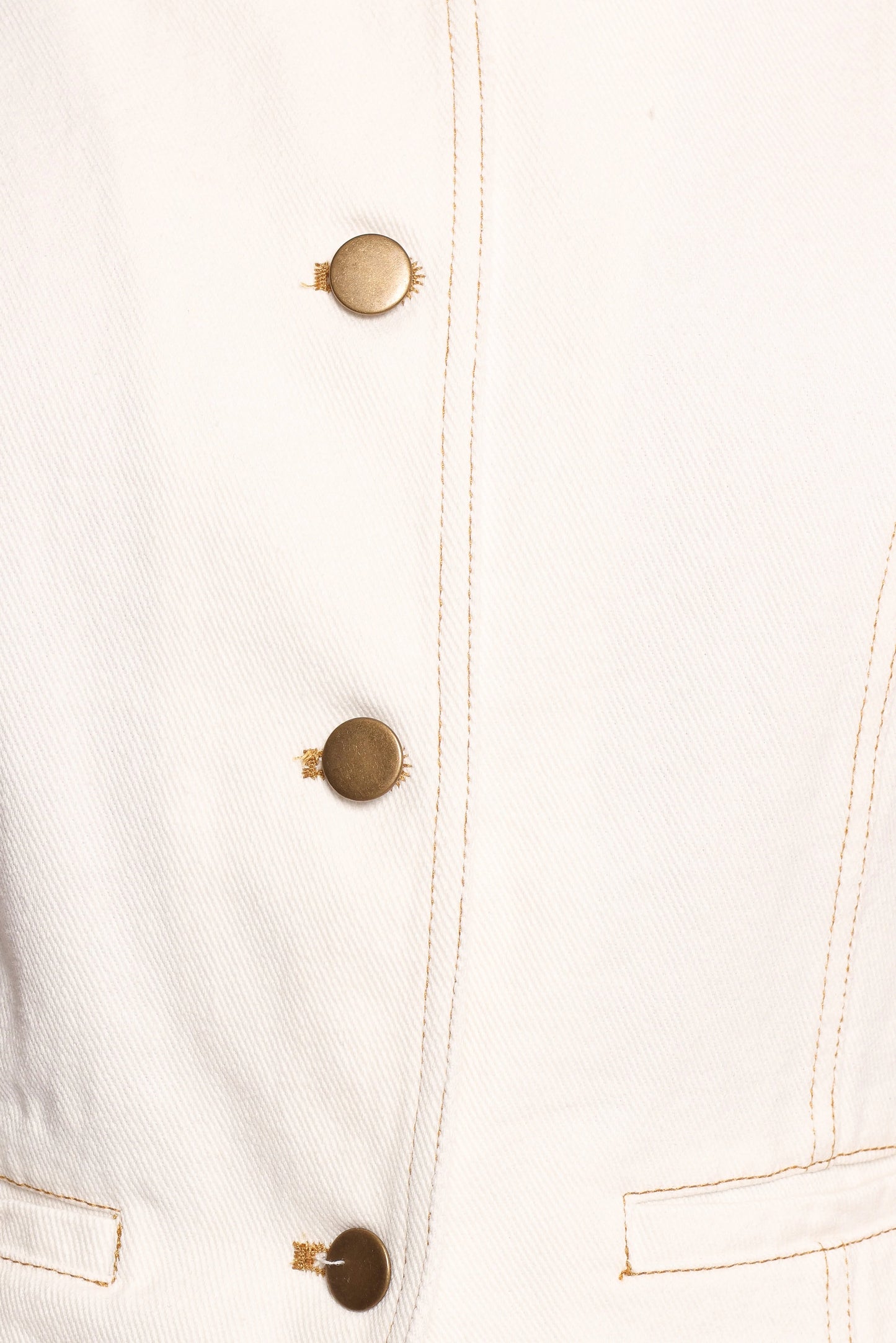 Kristy Denim Vest - White