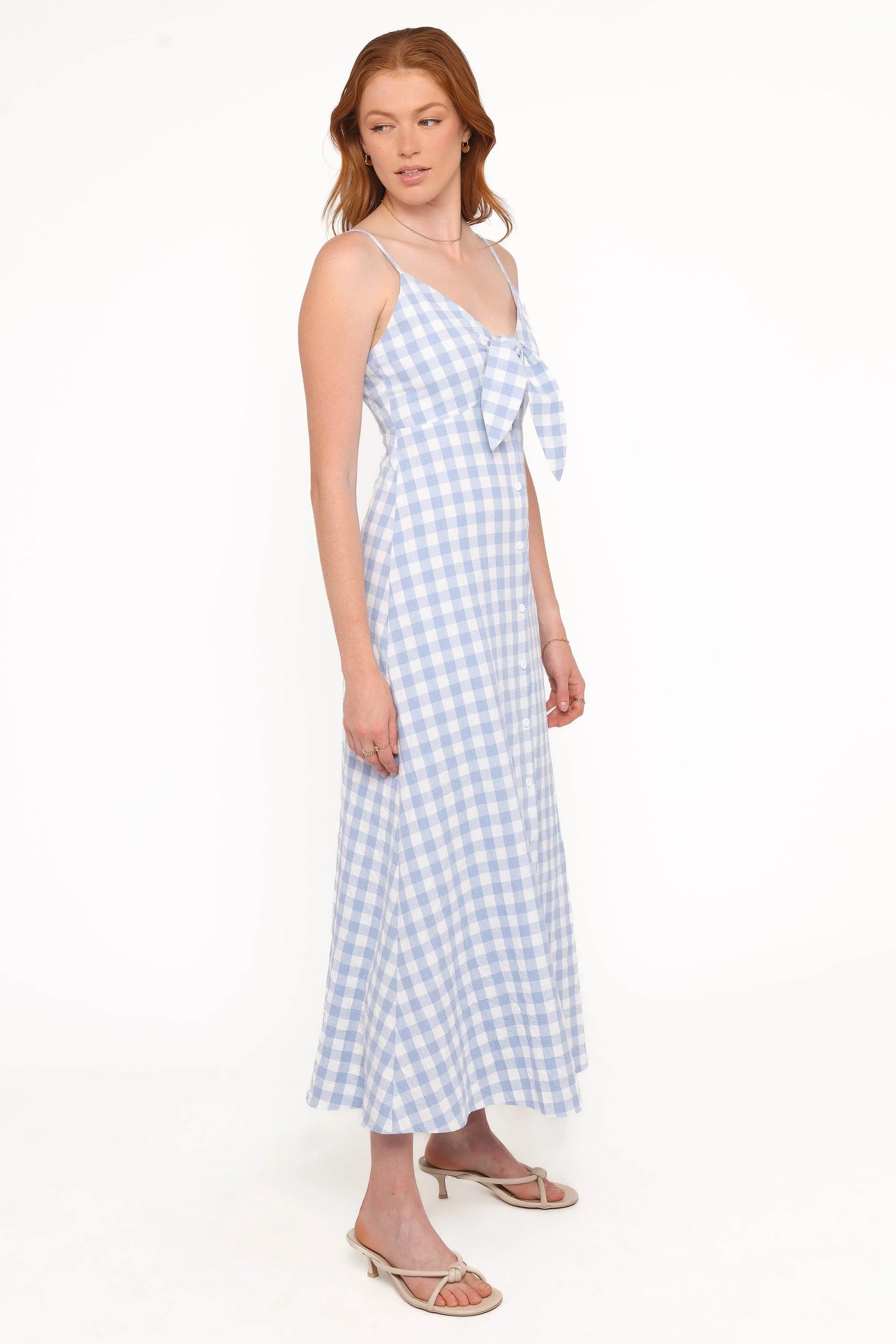 Menora Maxi Dress - Blue Gingham