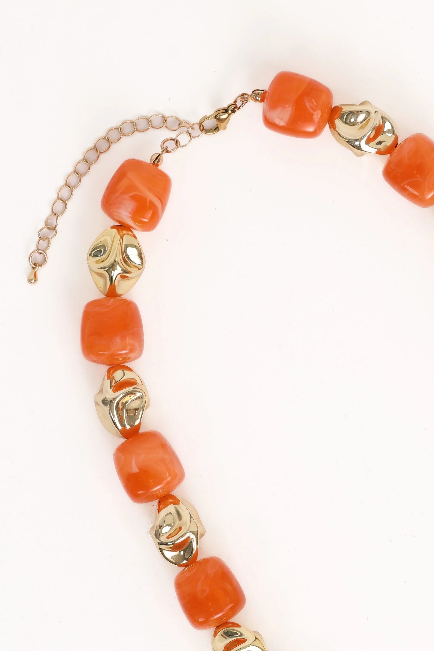 Solari Necklace - Gold/Orange