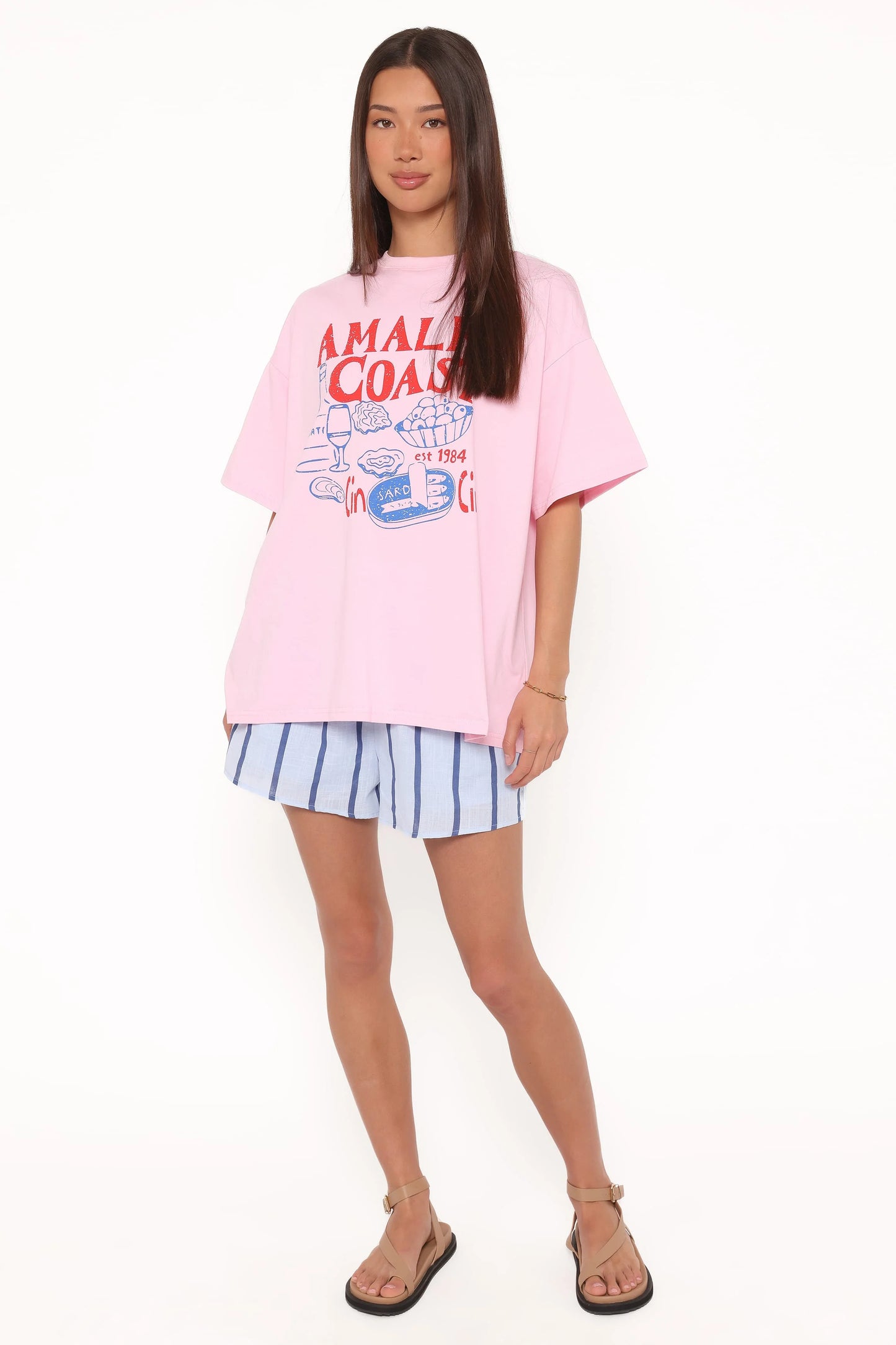 Bridget Short Set - Pink Amalfi Coast