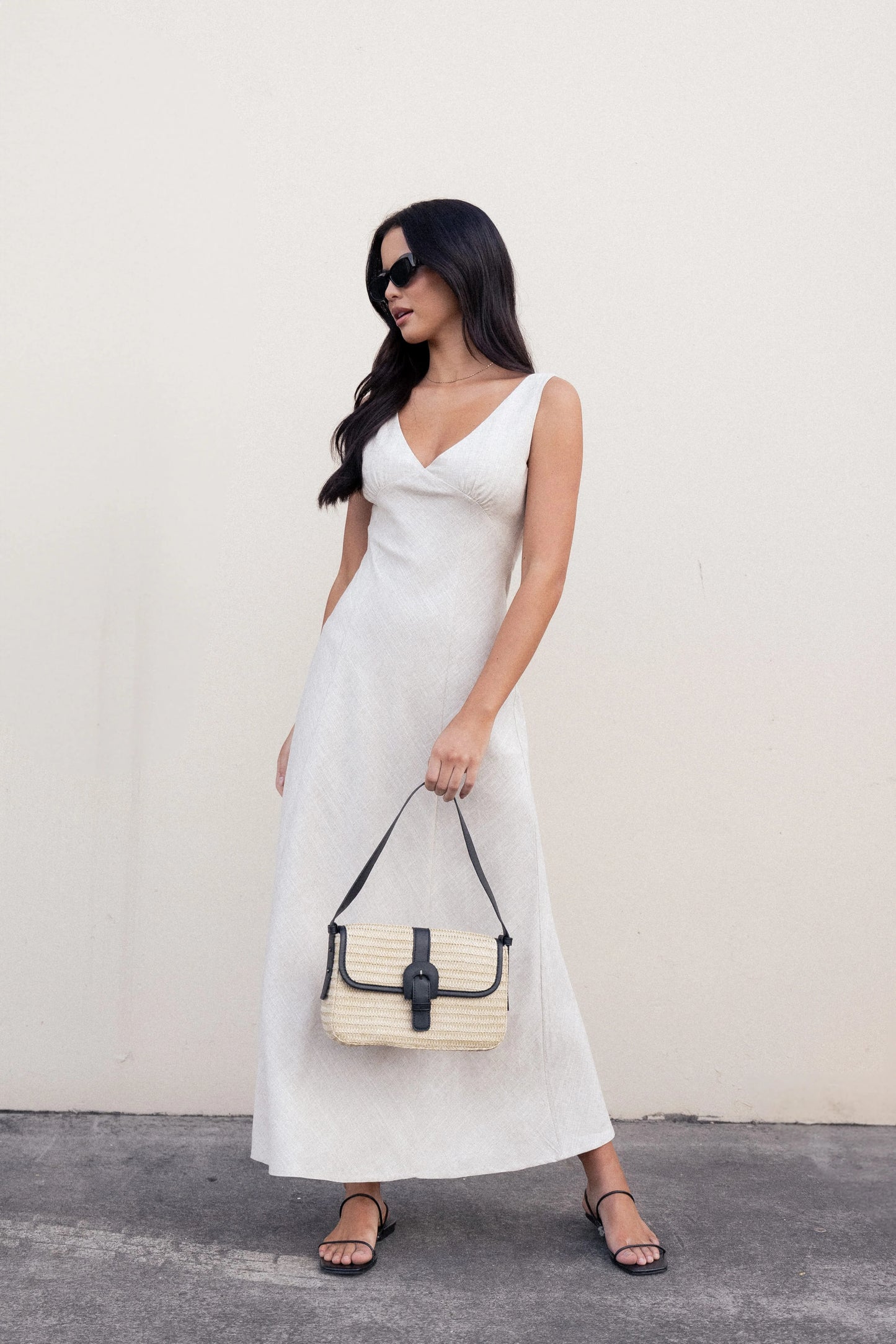 Adren Midi Dress - Oatmeal