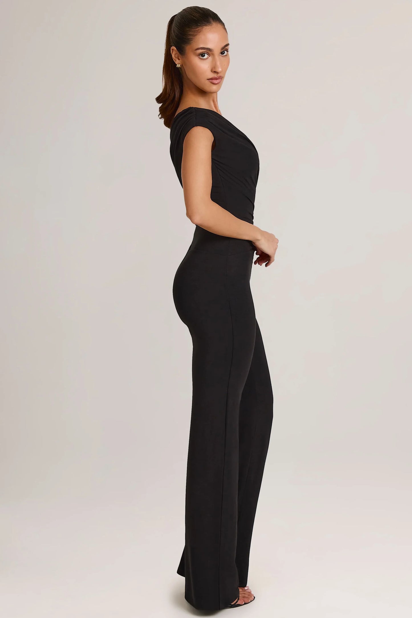 Modal One-Shoulder Jumpsuit in Black