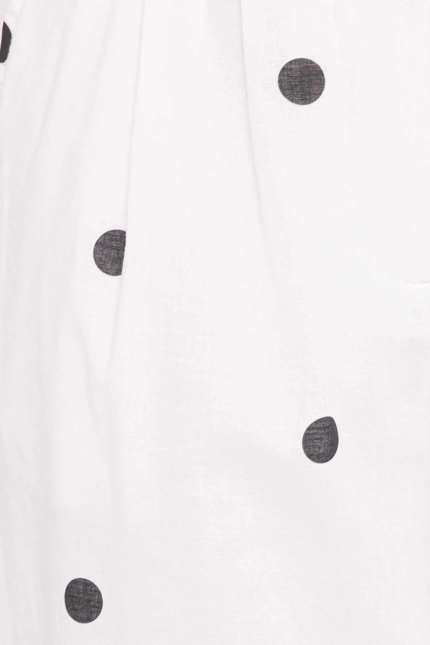 Valora Wide Leg Pant - White Black Polka Dot