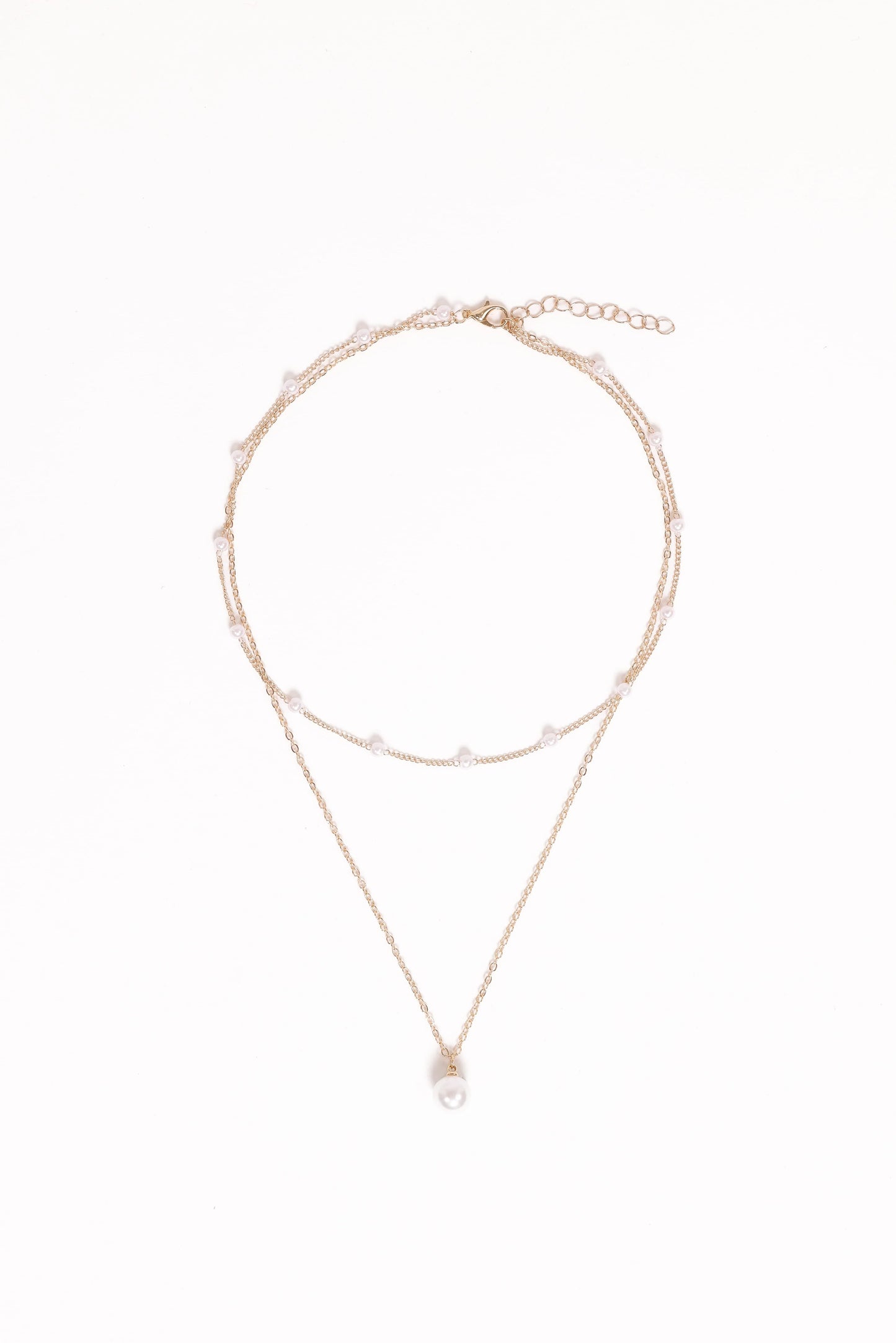 Corinna Necklace - Gold/Pearl