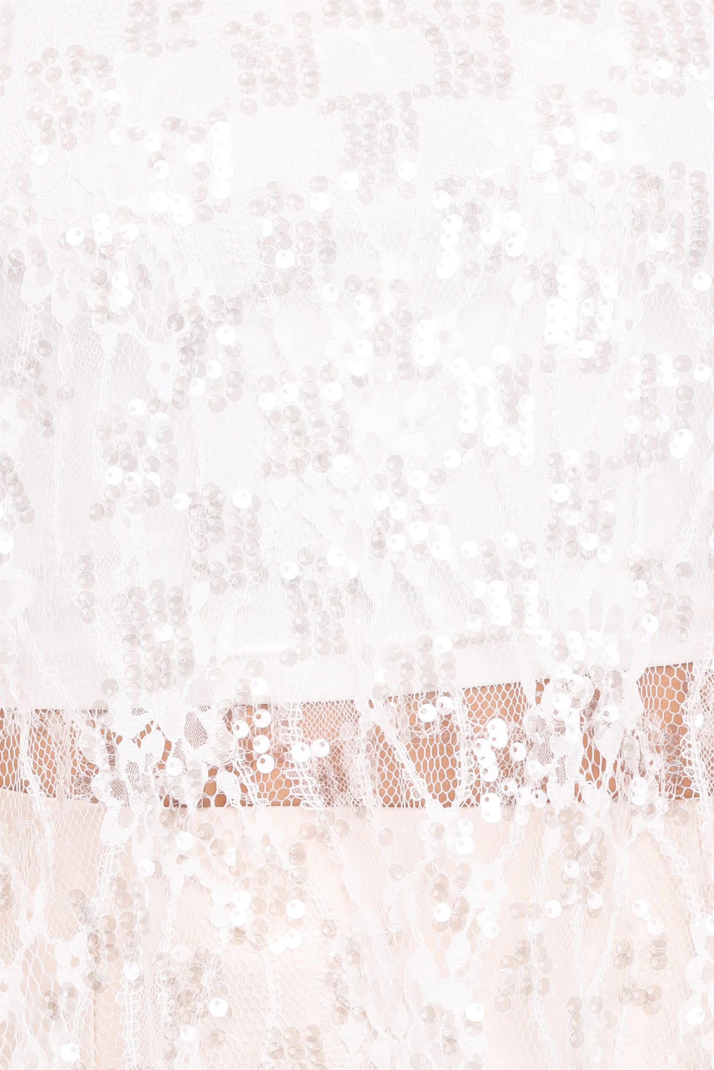 Yonder Sheer Lace Tee Top - White