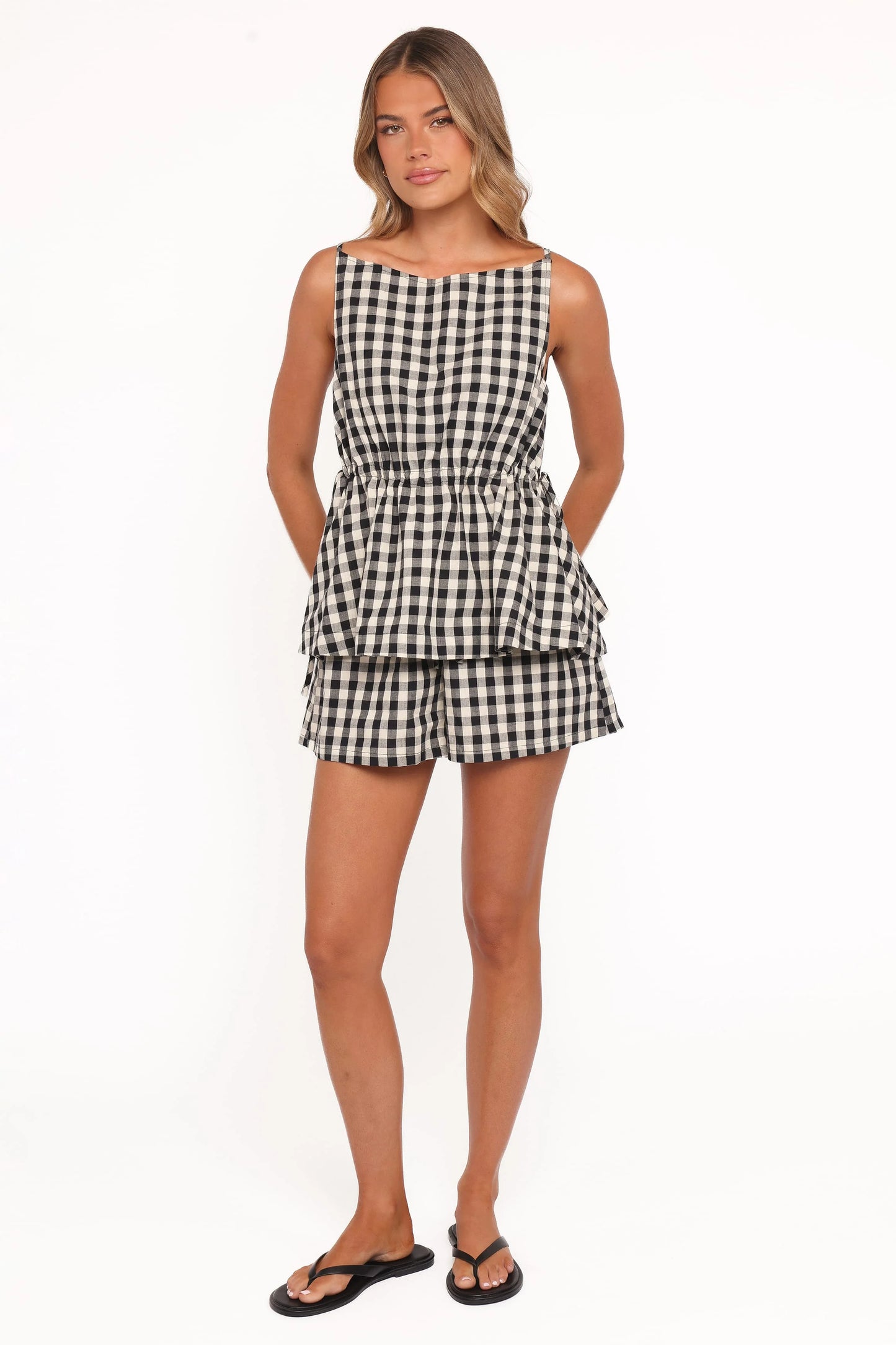 Rory Shorts - Black Gingham