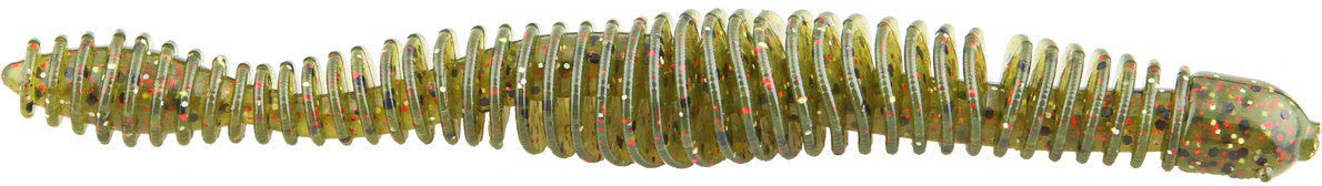 Big Bite Baits Coontail Worm 4 3/4 inch Ribbed Worm