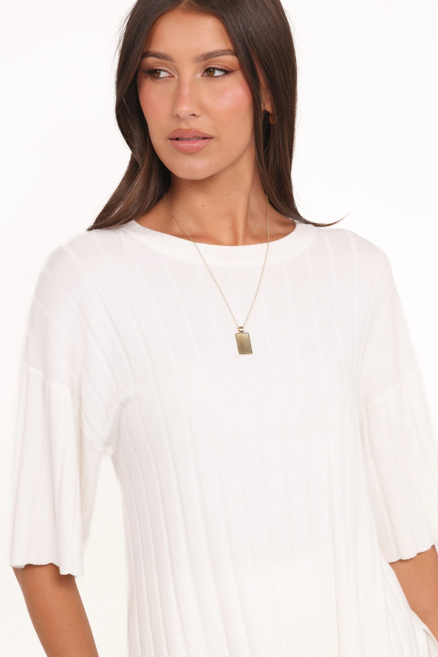 Alix Ribbed Knit Set - Cream