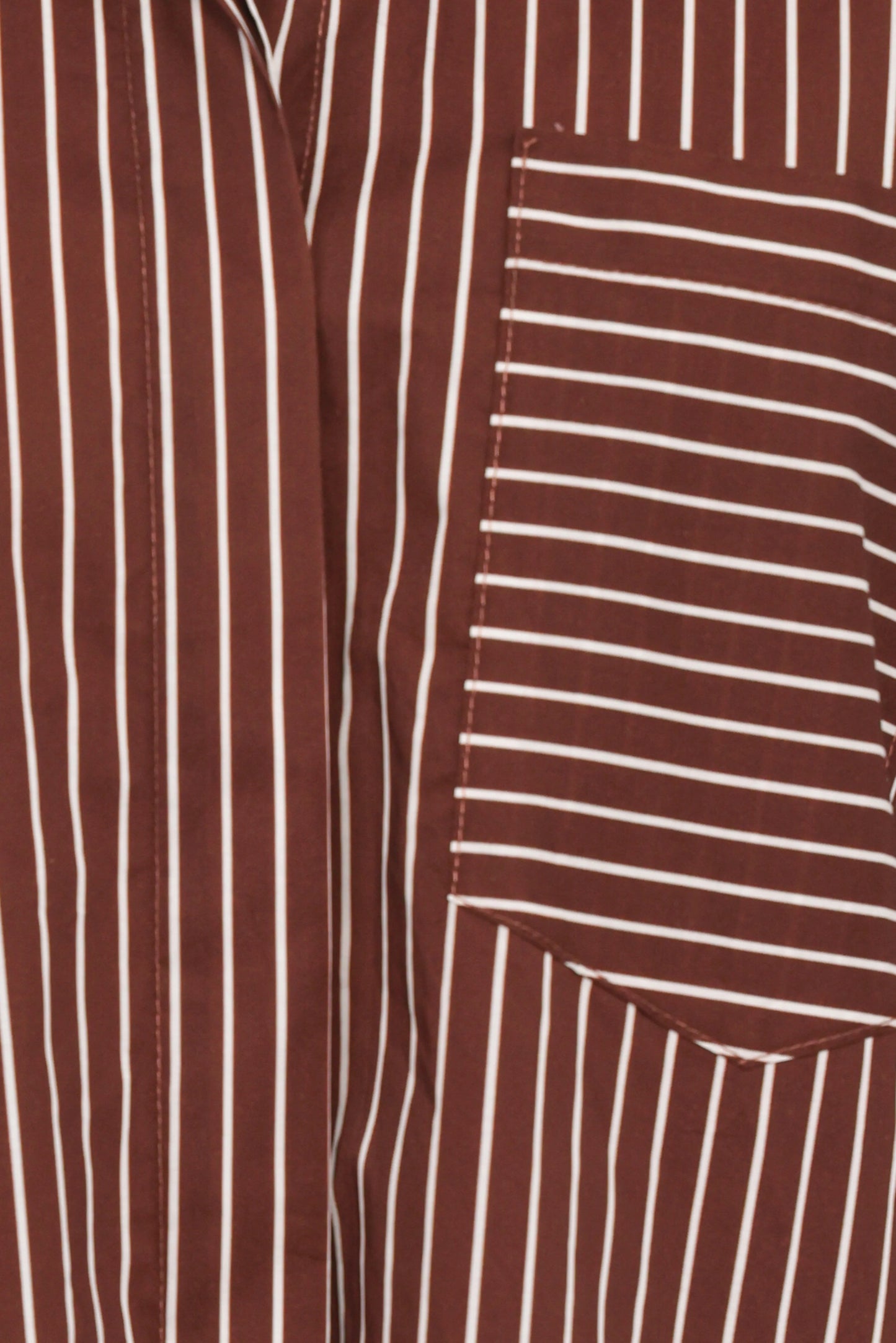 Darya Shirt - Chocolate Stripe
