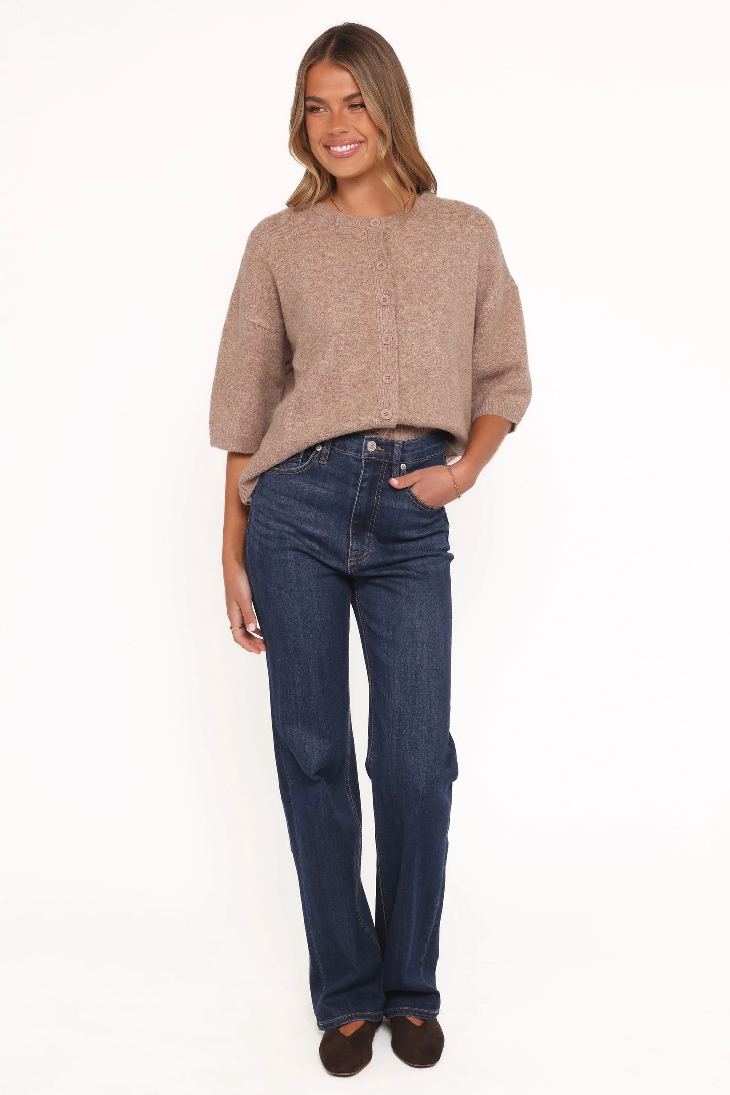Lilith Knit Top - Mocha