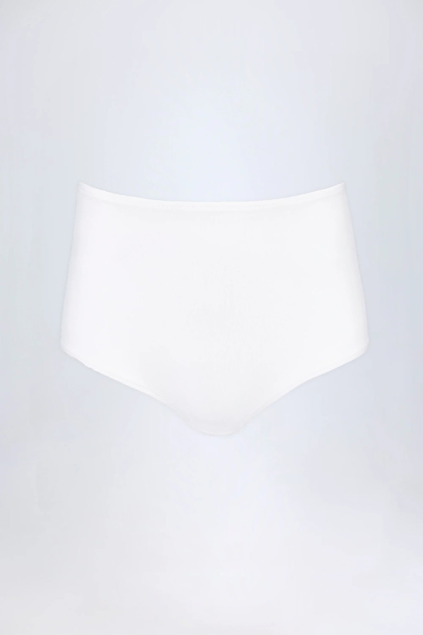 Slinky Jersey Low-Rise Hotpants in White