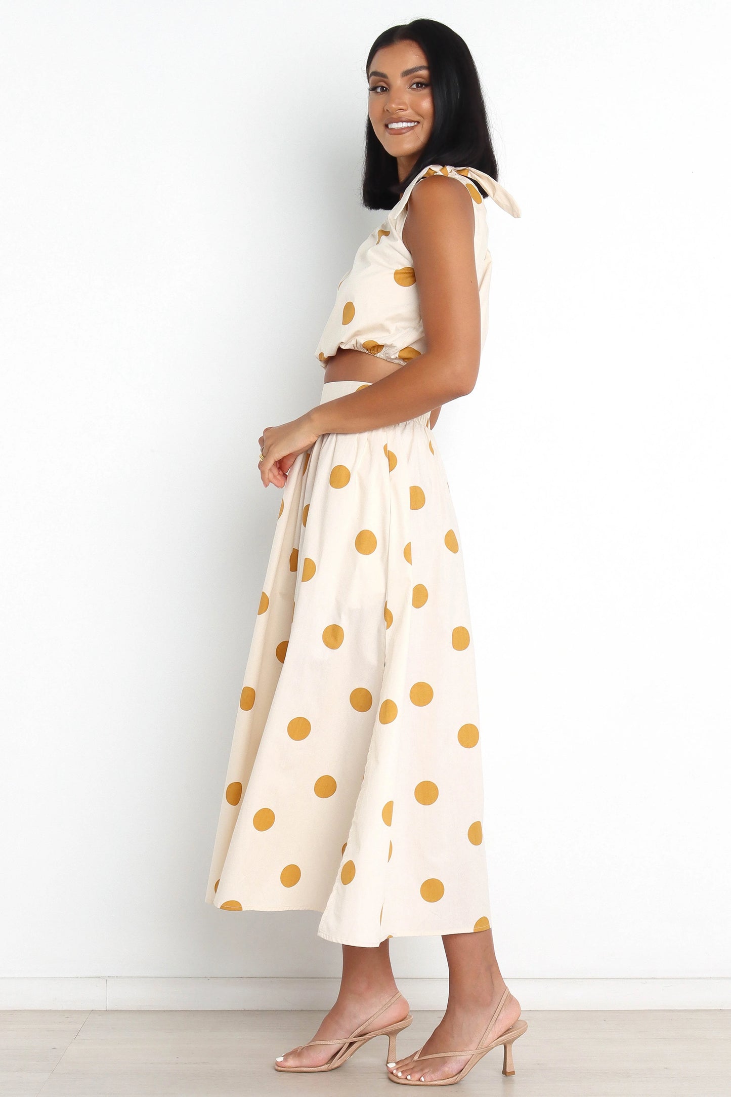 Phillipa Skirt - Beige Spot