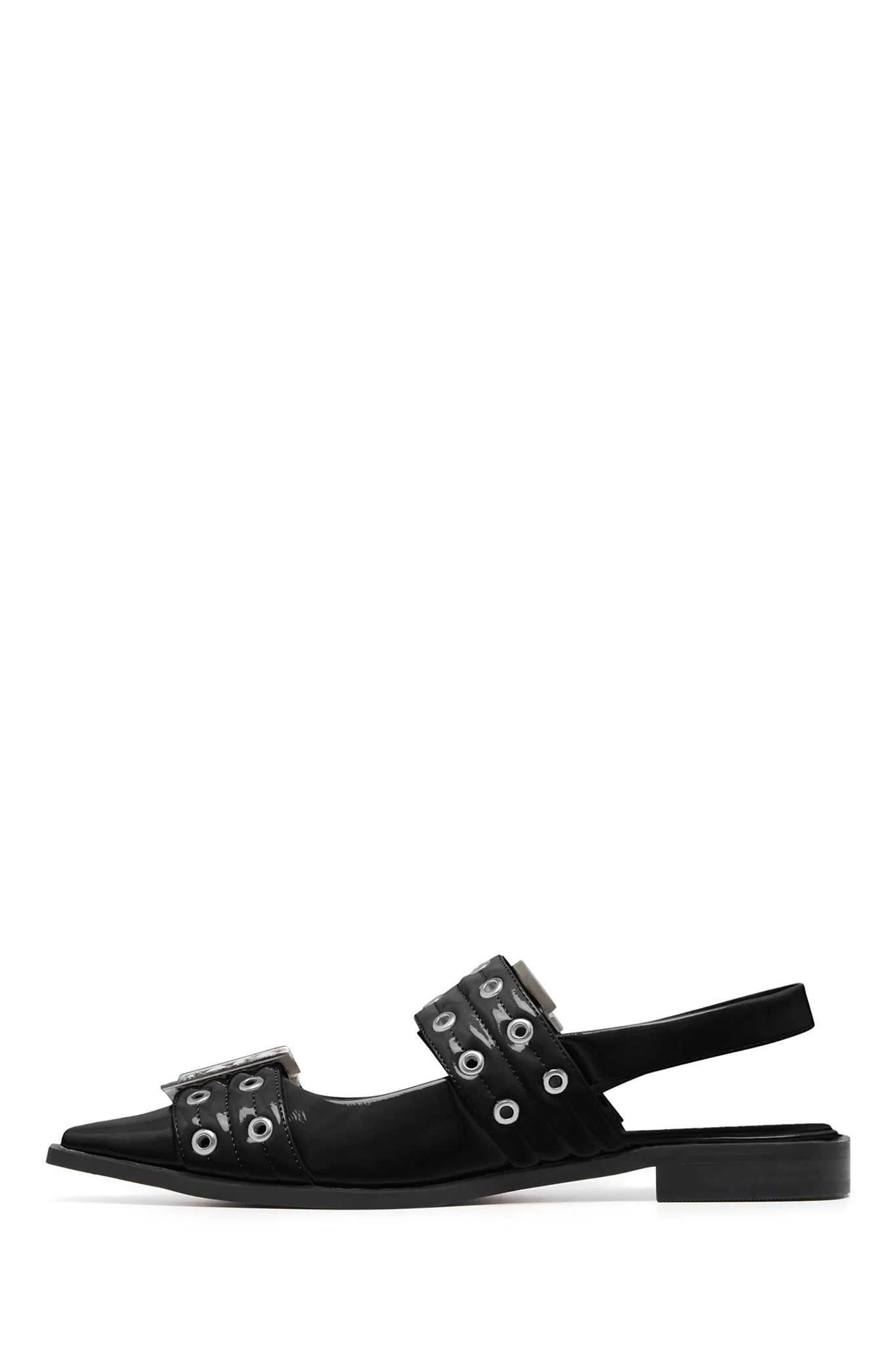 THERAPY Matilda Pointed Flat Black Patent