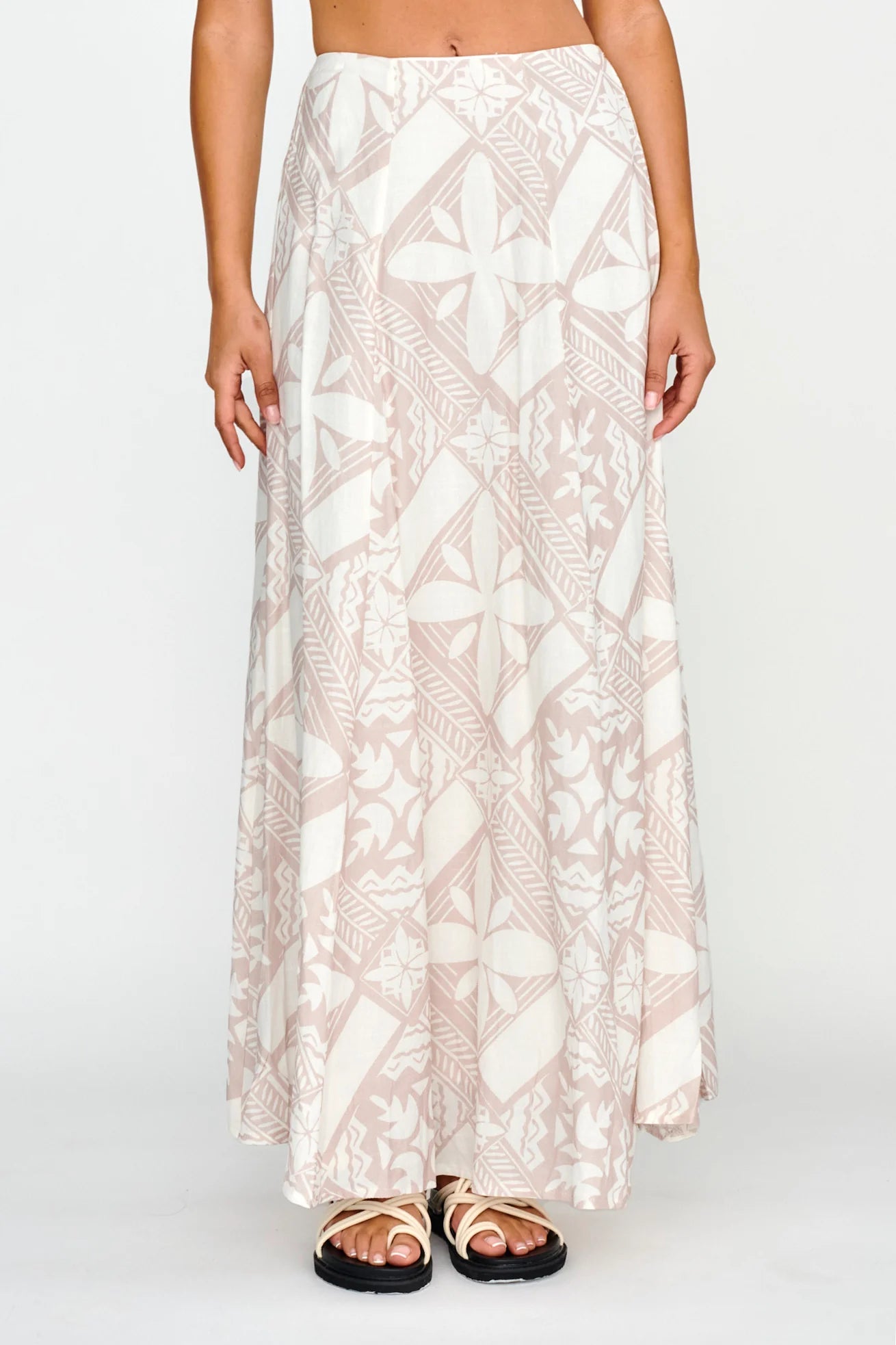 Sought After Maxi Skirt Print Latte
