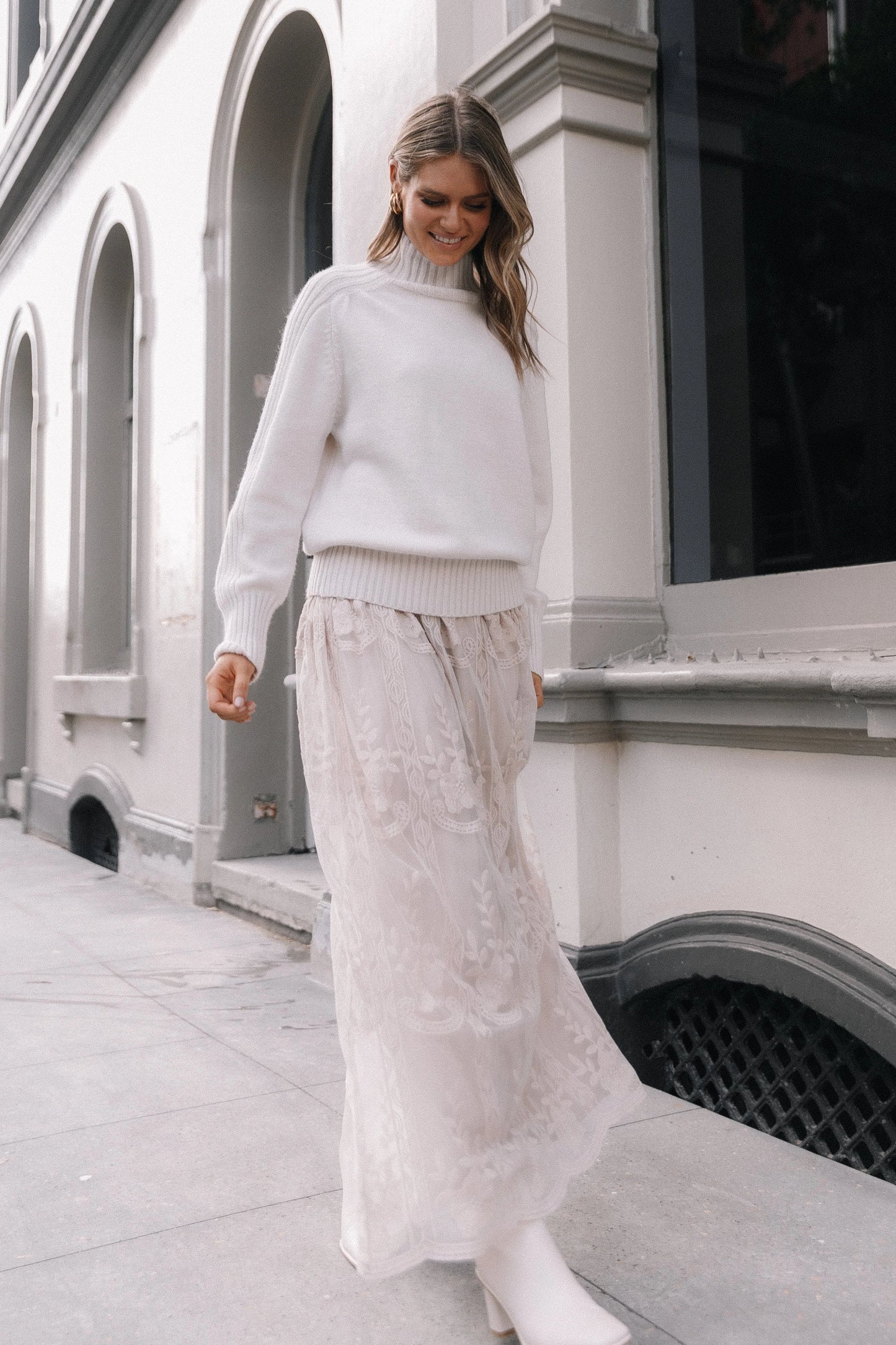 Cersi Knit Sweater - Cream