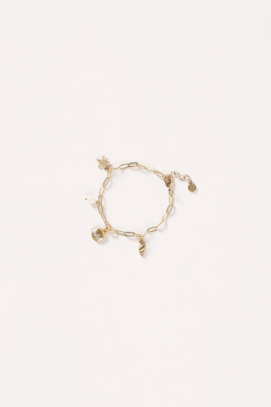 Alice Charm Bracelet - Gold